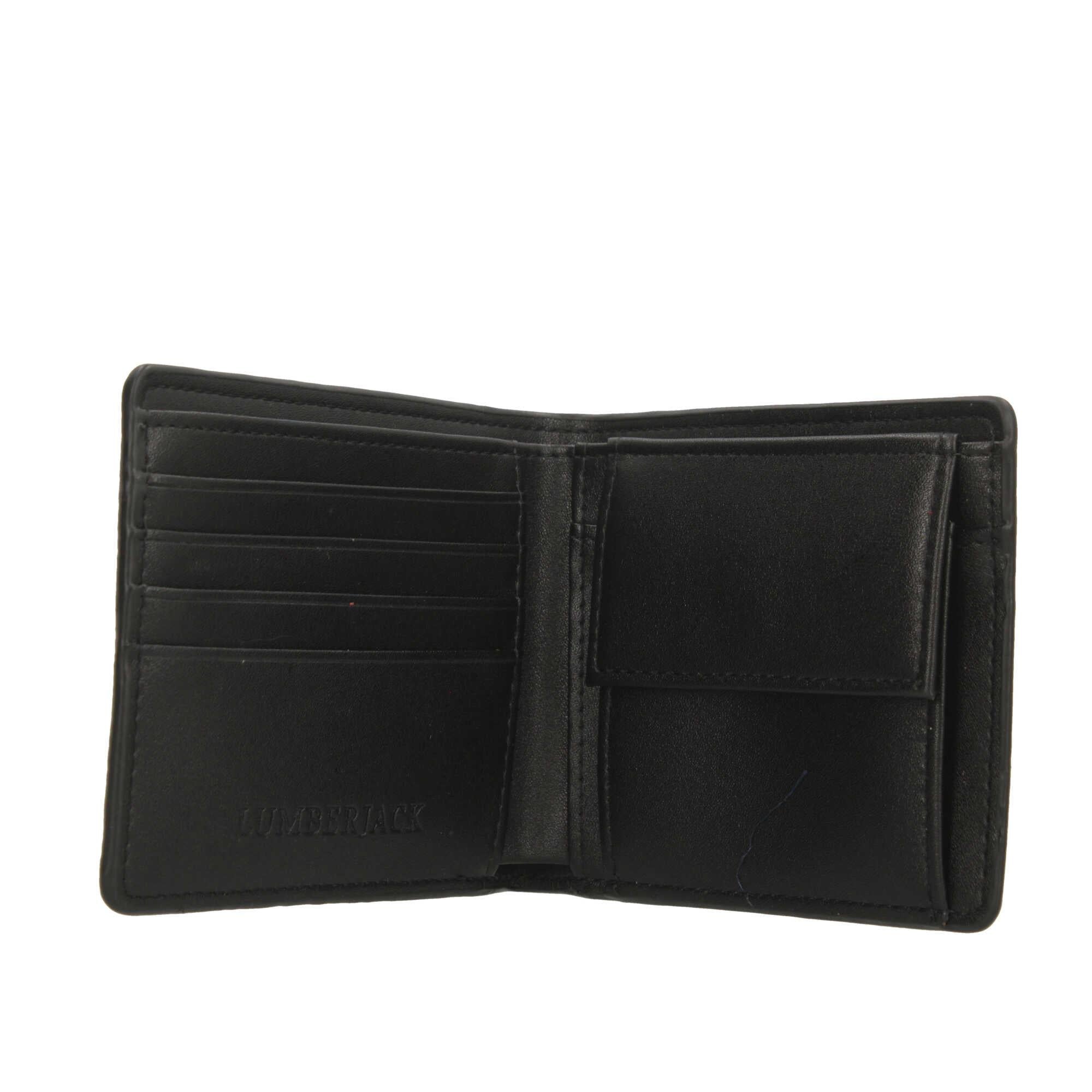 Portafoglio uomo Lumberjack in pelle con logo