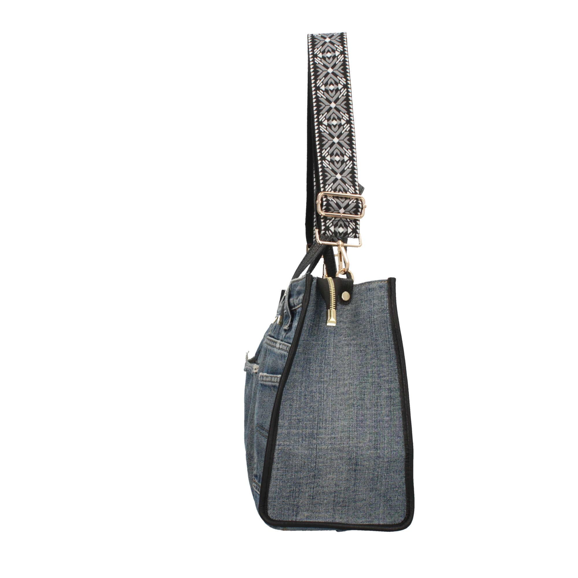 Borsa a mano in Denim Made in Italy