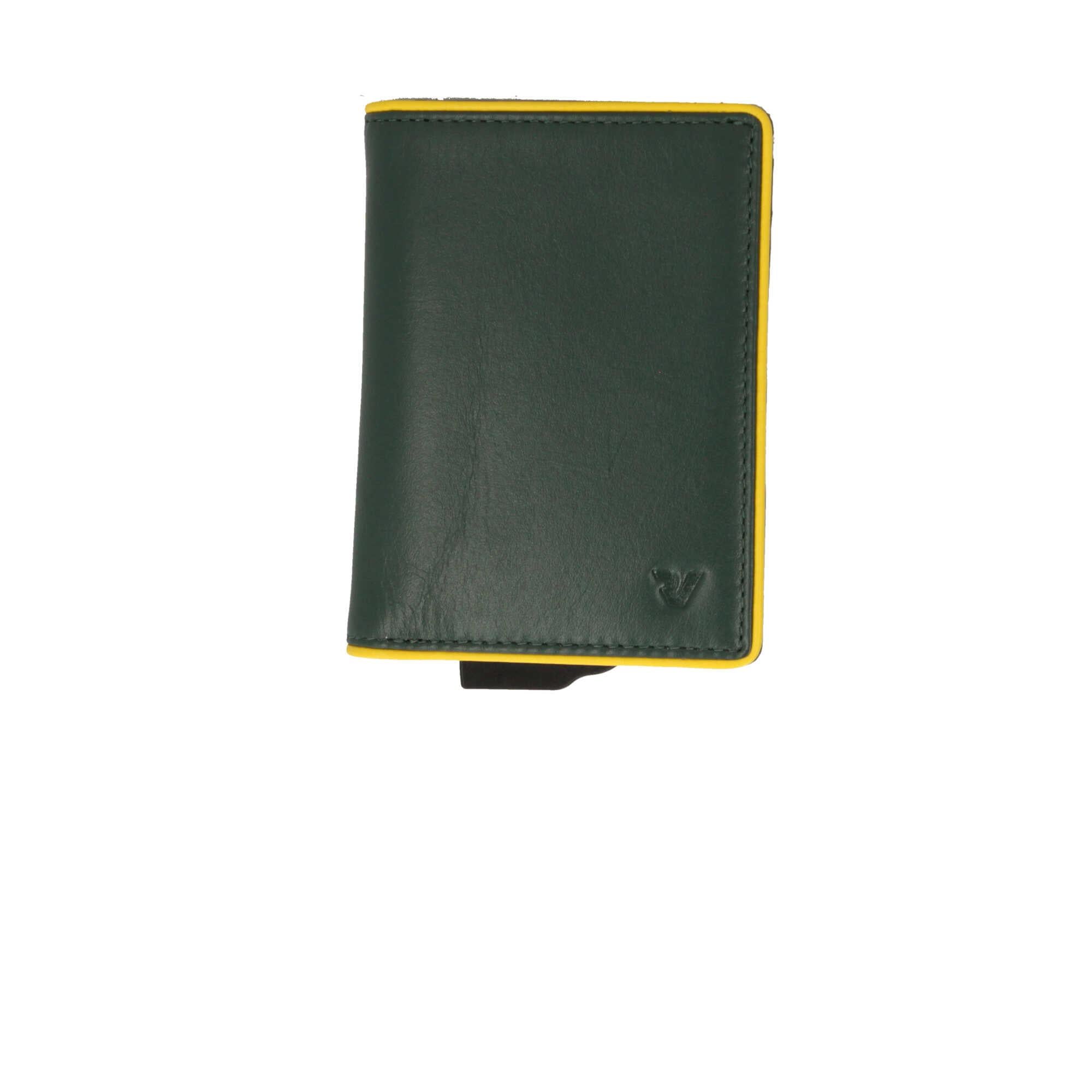 Portacarte di credito in pelle con RFID