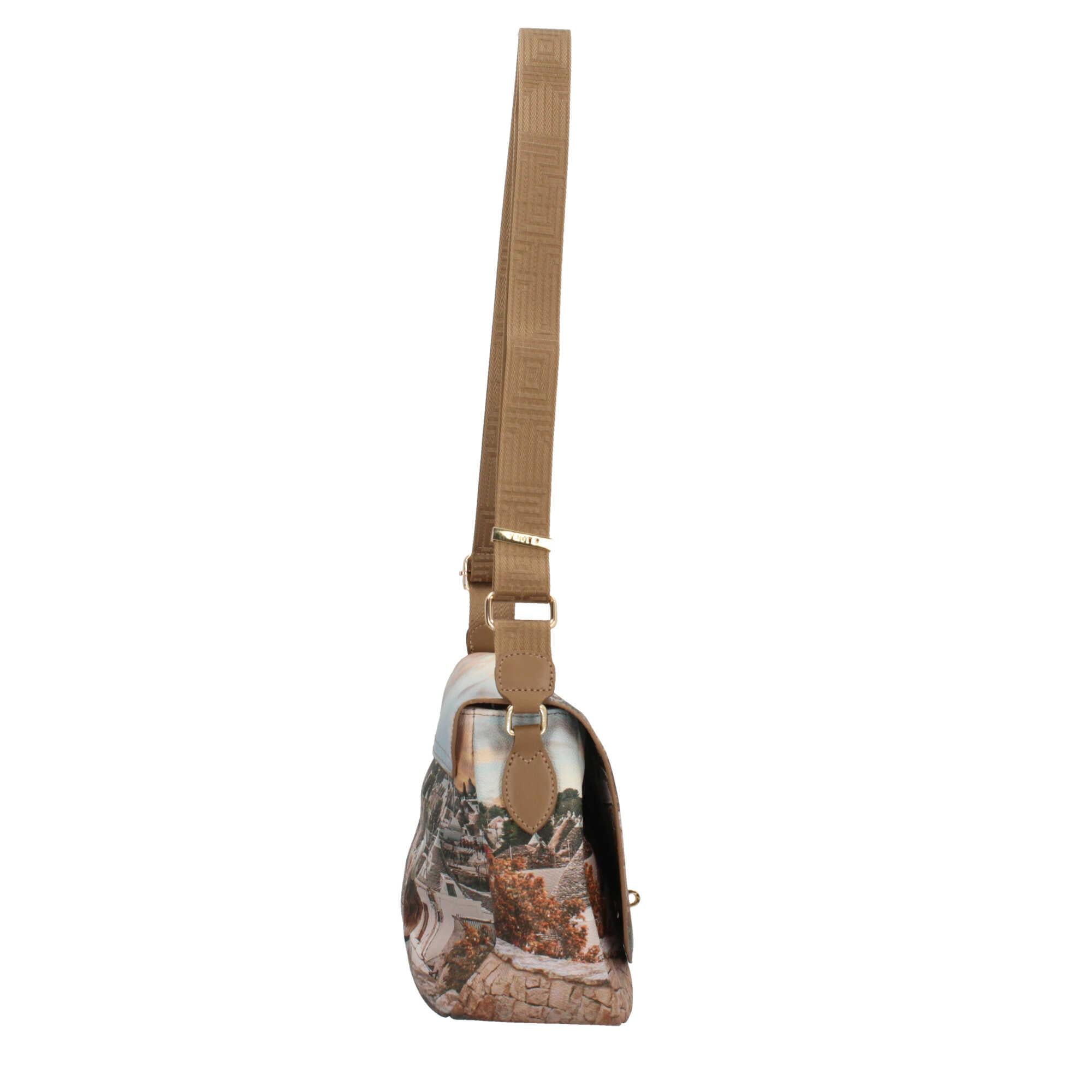 Borsa a Tracolla Y Not con Patta e Chiusura a Girello