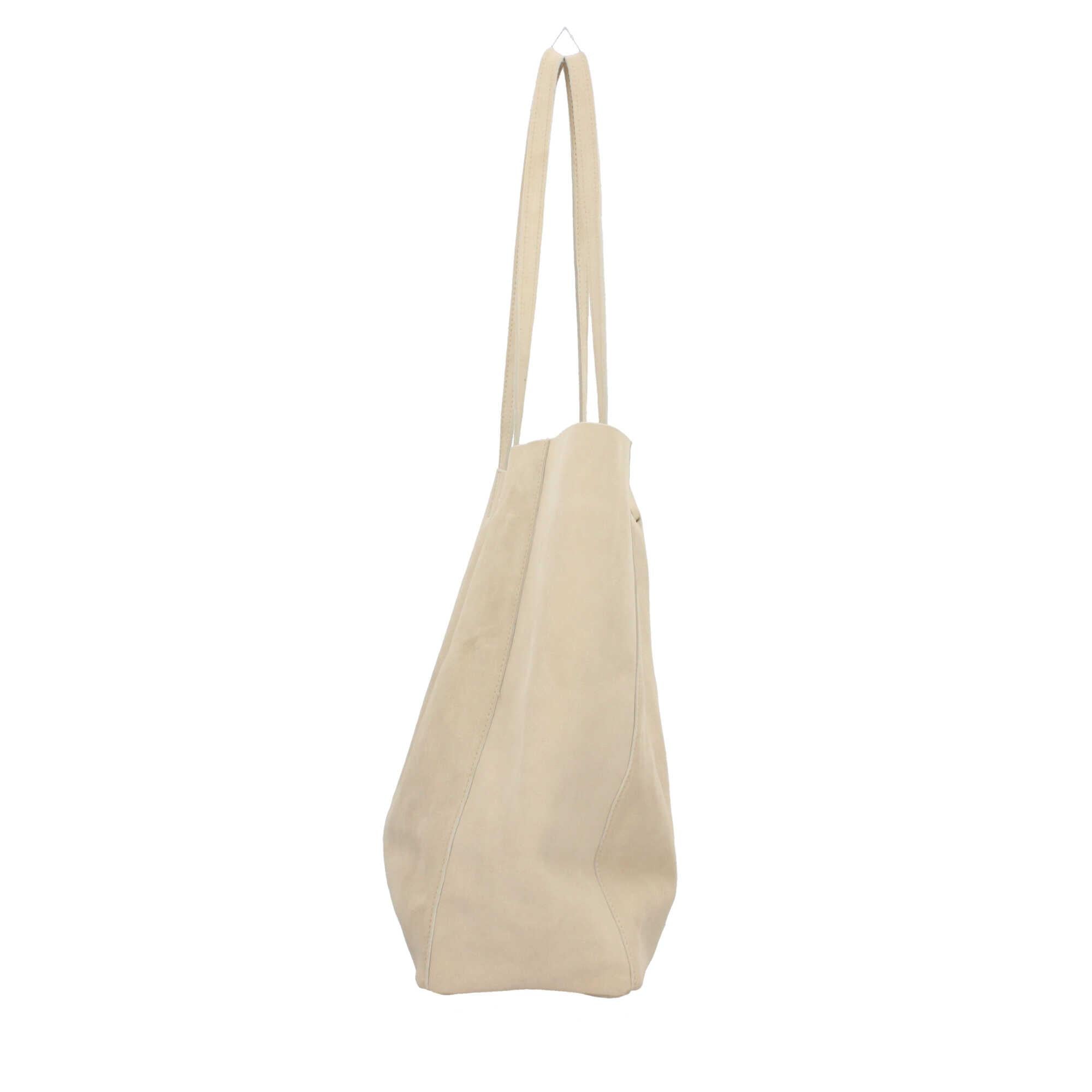 Borsa shopping in camoscio Made In Italy