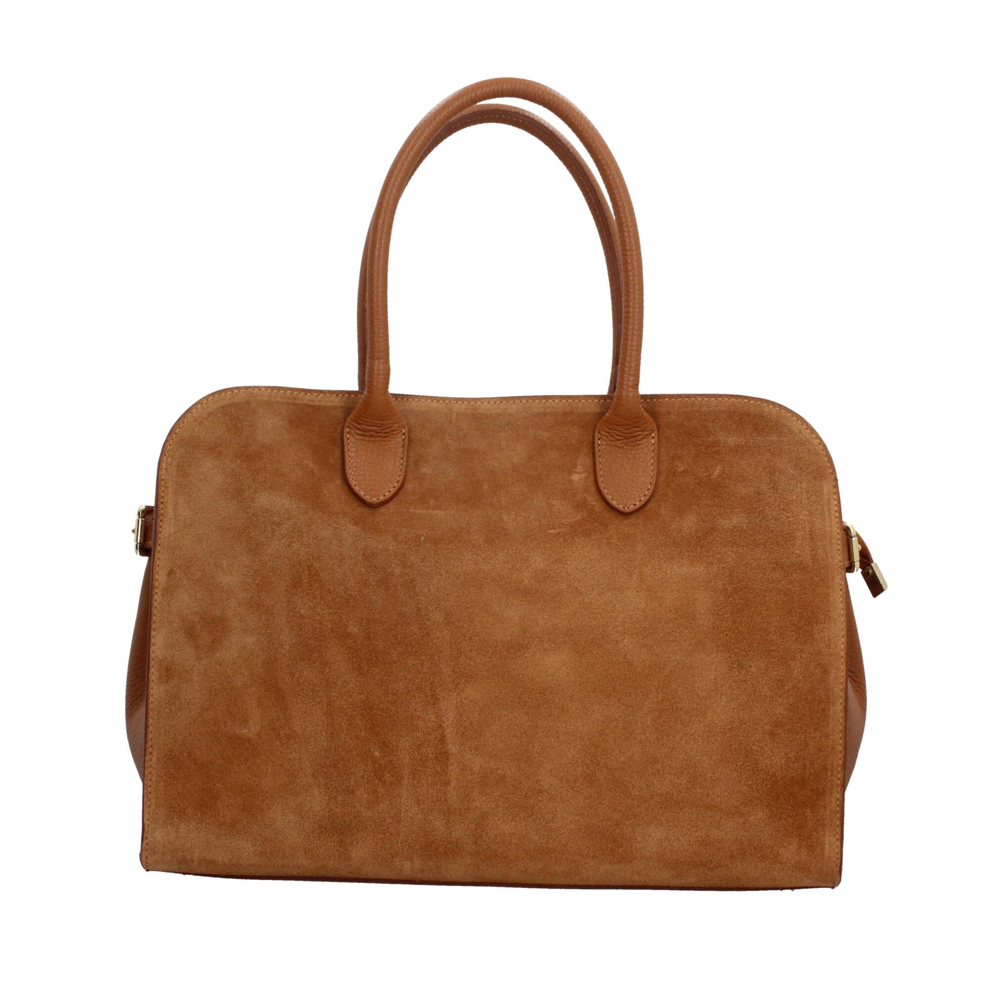 Borsa shopping a spalla in vera pelle Made in Italy