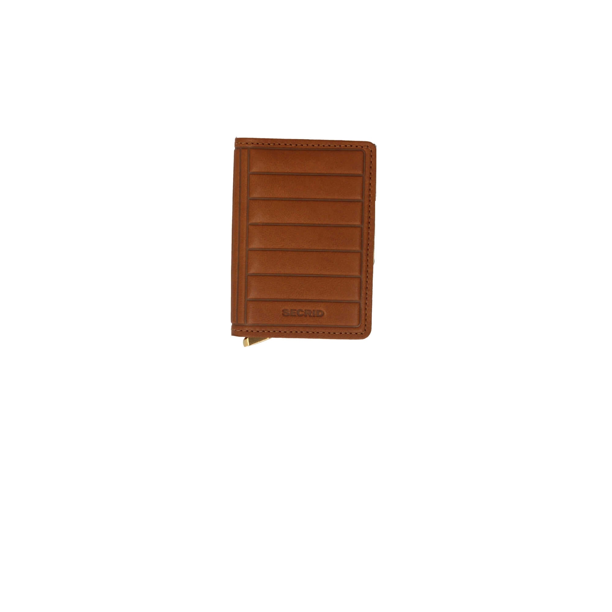 Secrid Miniwallet in Pelle Marrone Chiaro con Protezione RFID