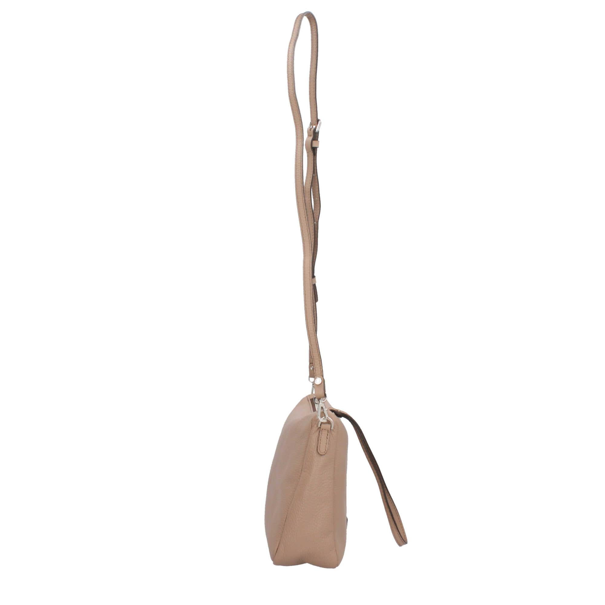 Gianni Chiarini Essential - Borsa a Tracolla Minimalista in Pelle Grana