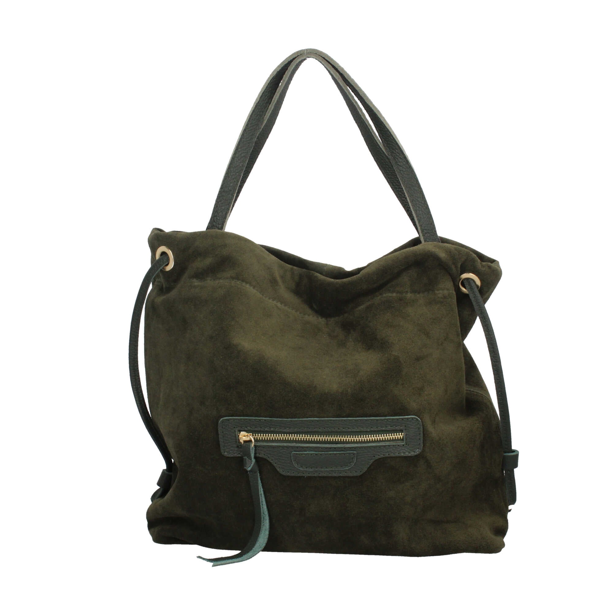 Borsa shopping in vellluto Made in italy