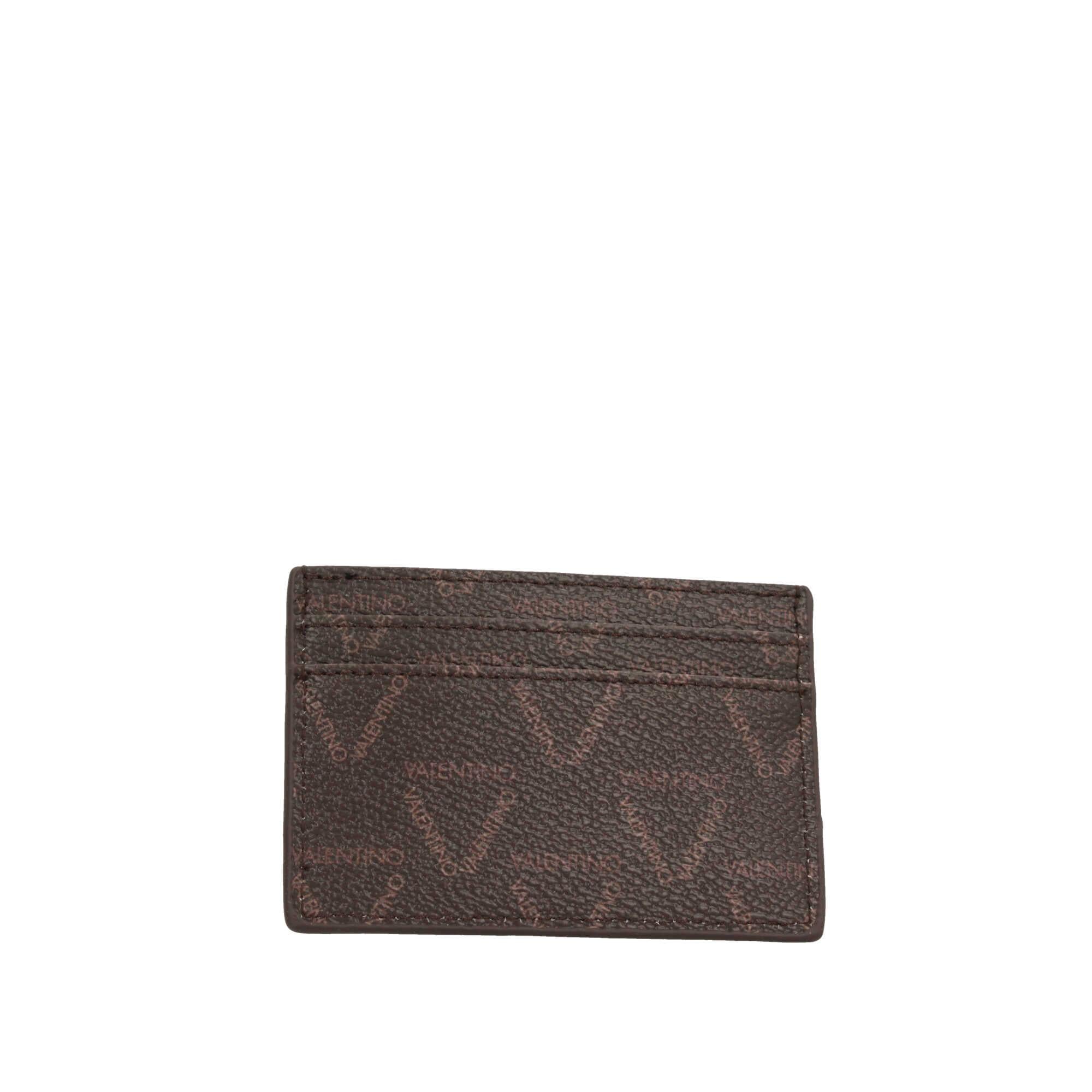 Portacarte Valentino con stampa monogram e logo frontale