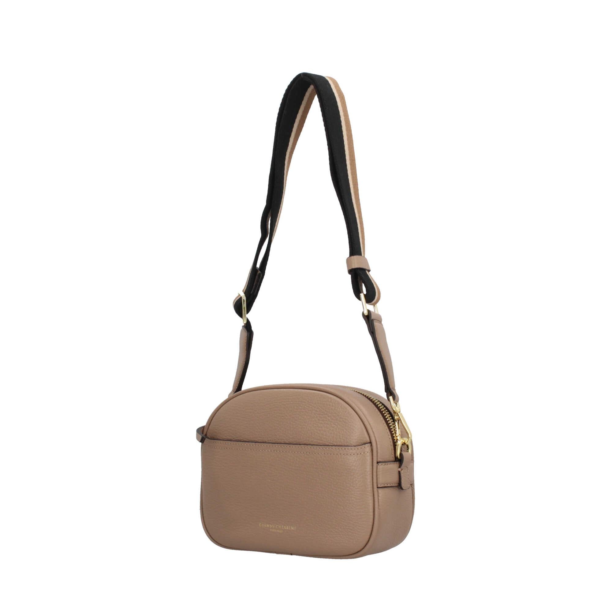 Gianni Chiarini Nina Borsa a Tracolla in Pelle Martellata con Tracolla Regolabile