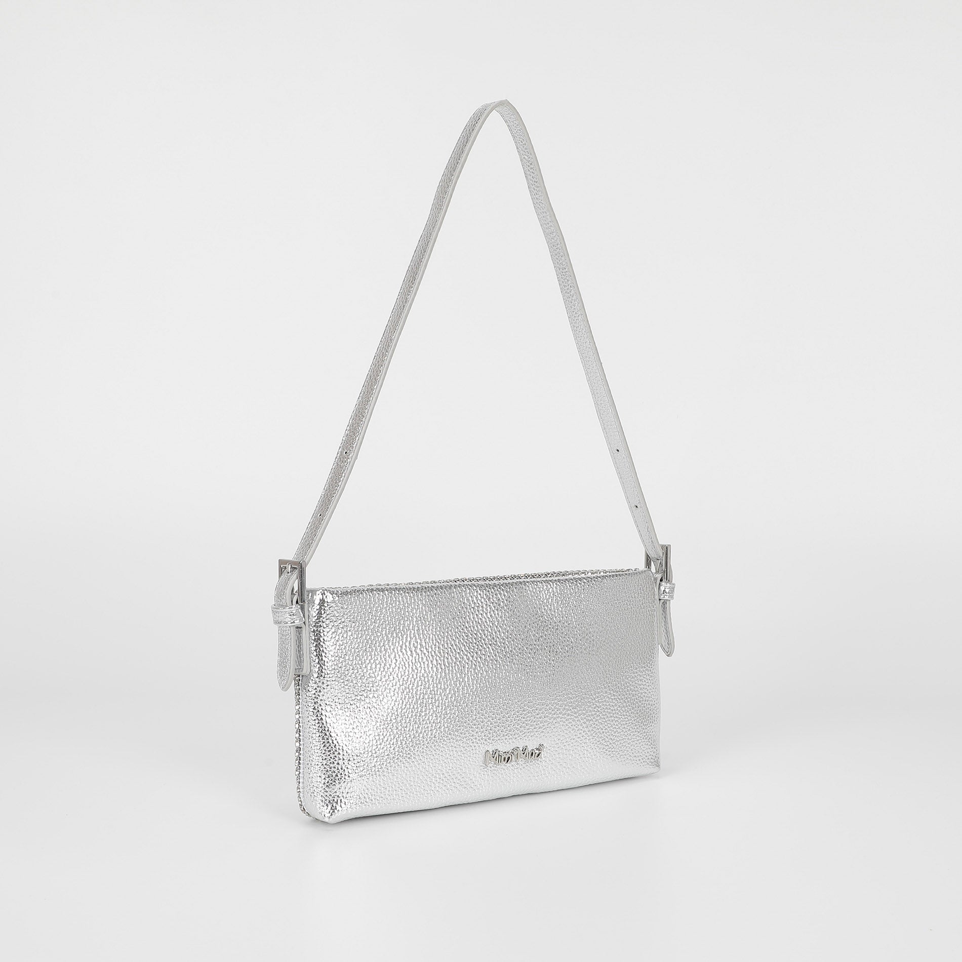 Mimi Mua borsa con strass e fibbie ai lati
