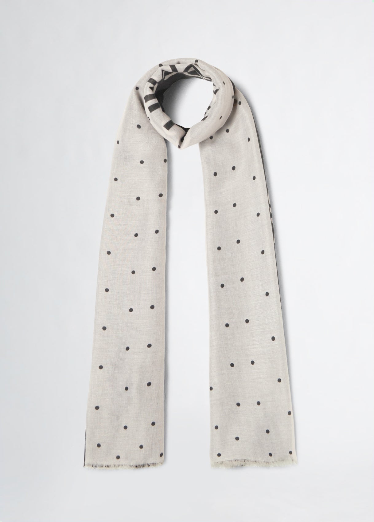 Foulard Donna Liu Jo con Fantasia Geometrica e Bordo Rifinito Nero TU | Giò Fashion