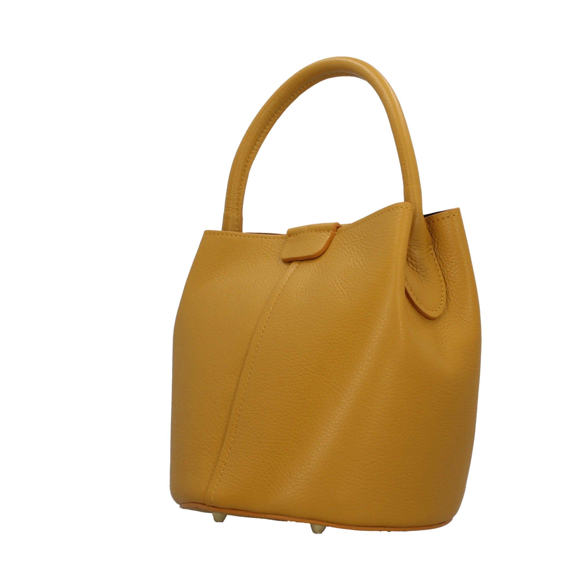 Borsa a secchiello in pelle Made in Italy