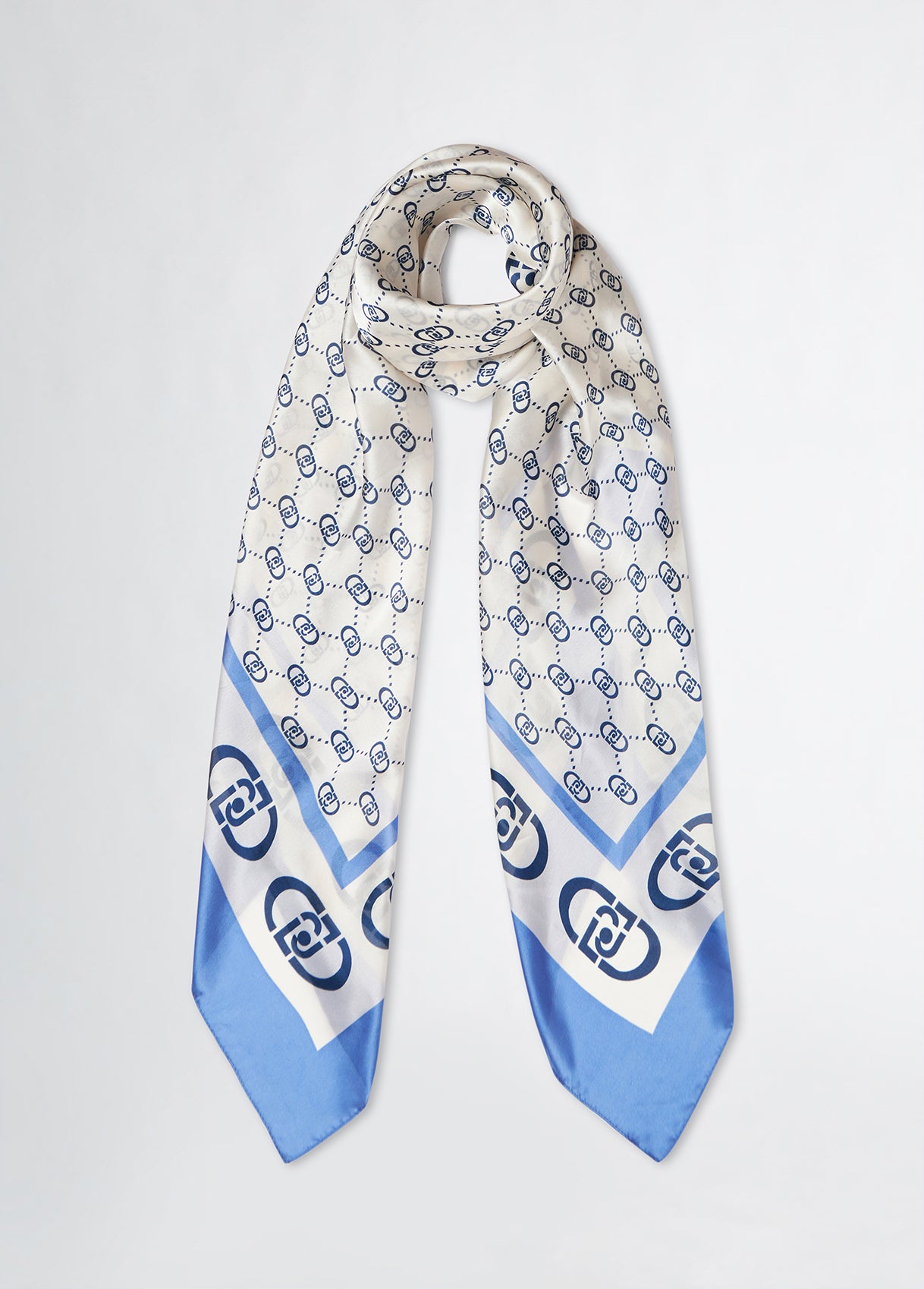Foulard Donna Liu Jo con Motivo Monogram e Bordo Elegante