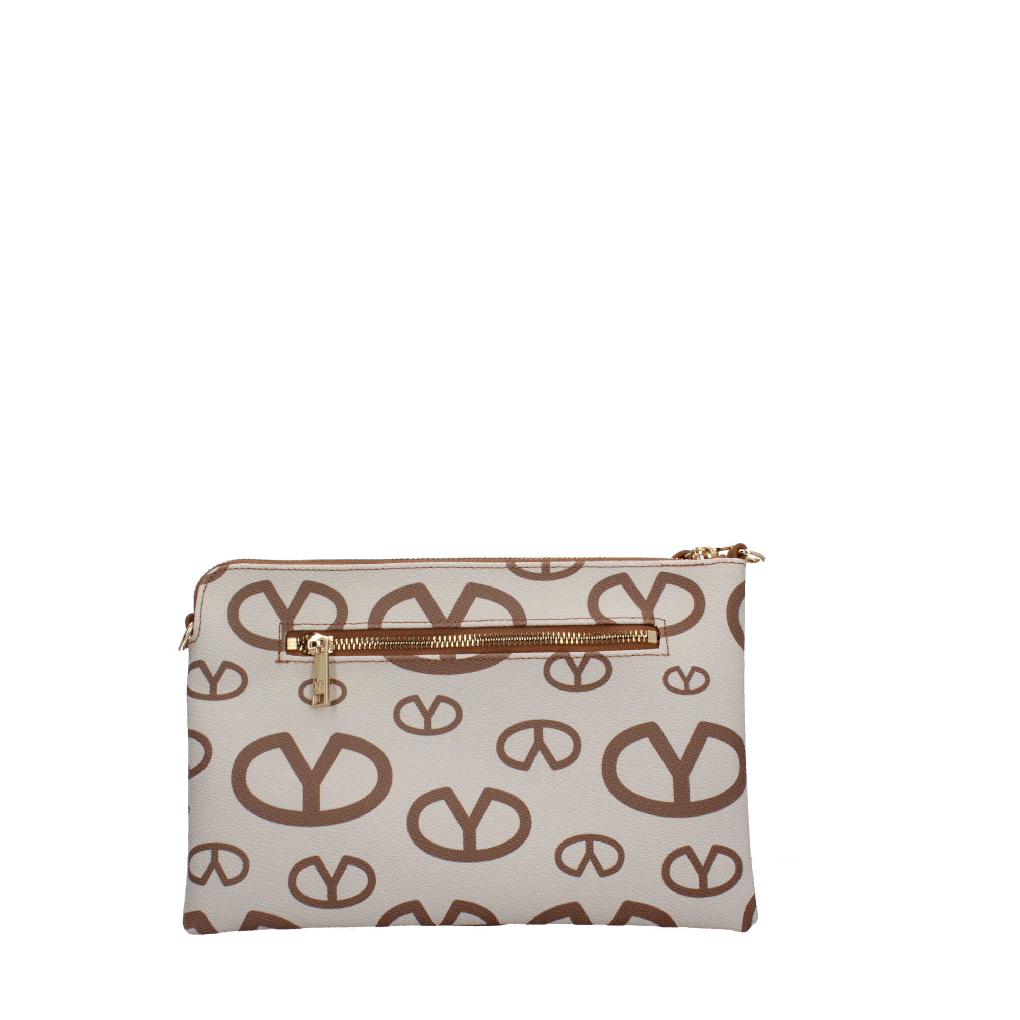Pochette Y Not con chiusura zip logate Beige TU | Giò Fashion