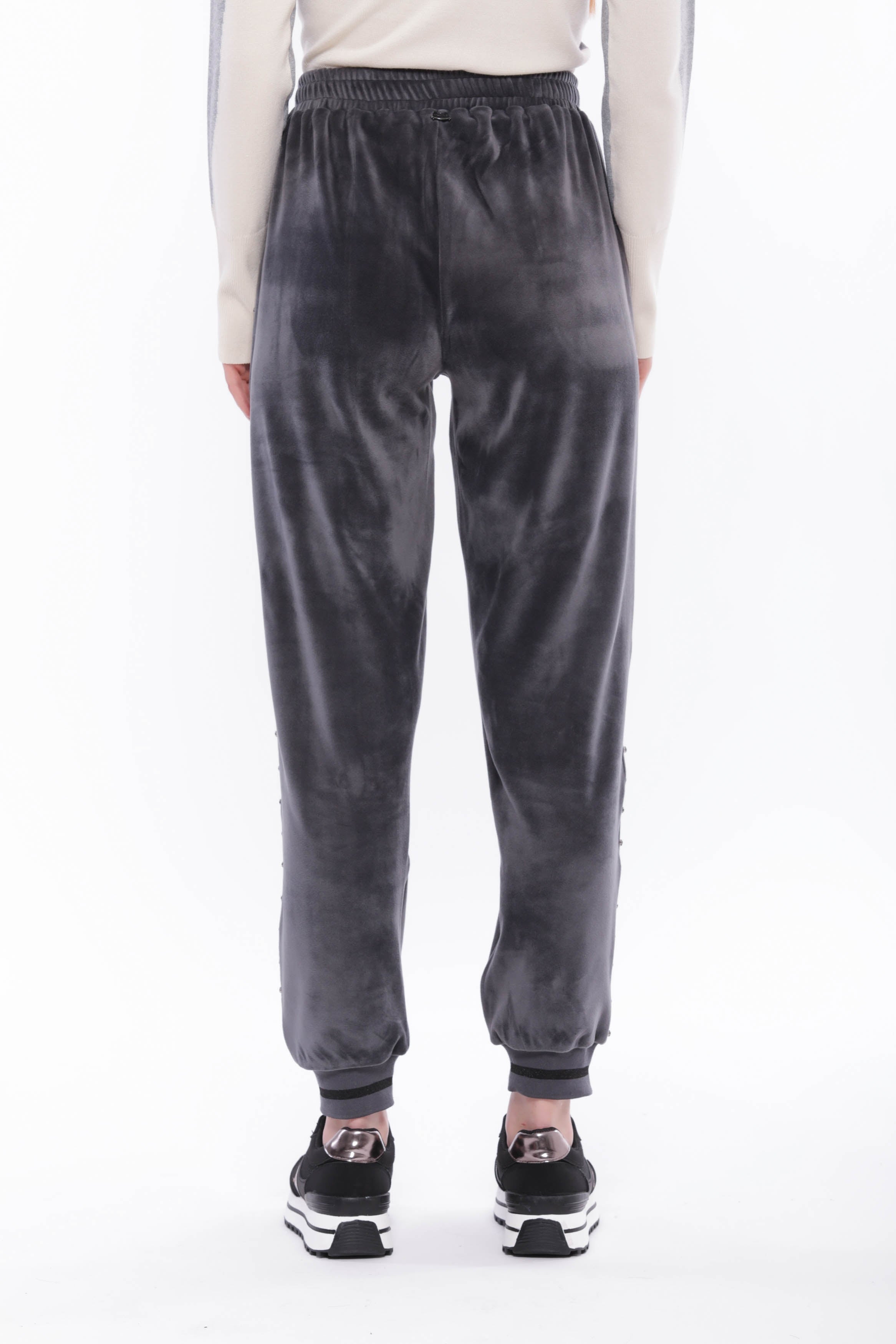 Pantalone in velluto con strass Mimi Mua