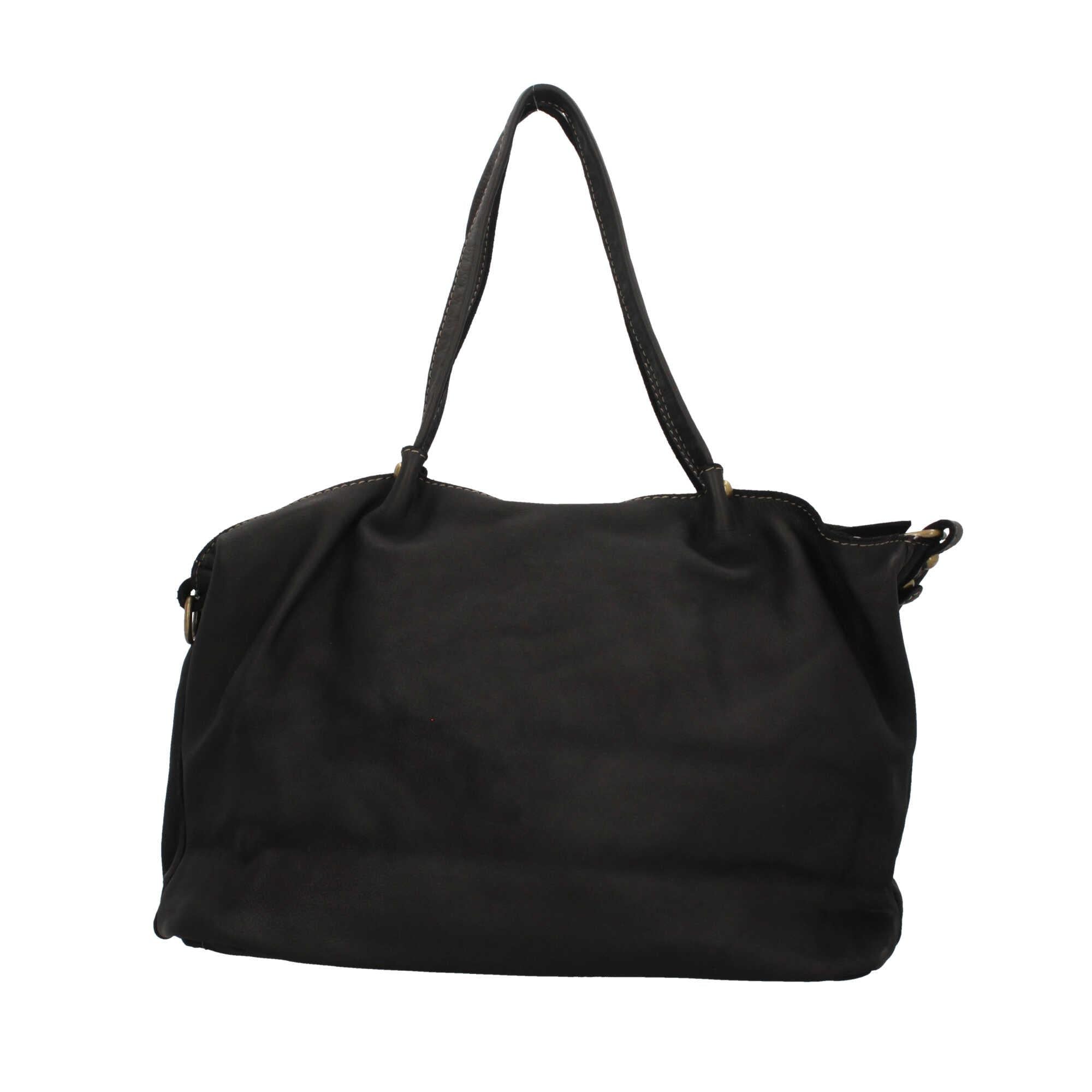 borsa shopping con tasca davanti