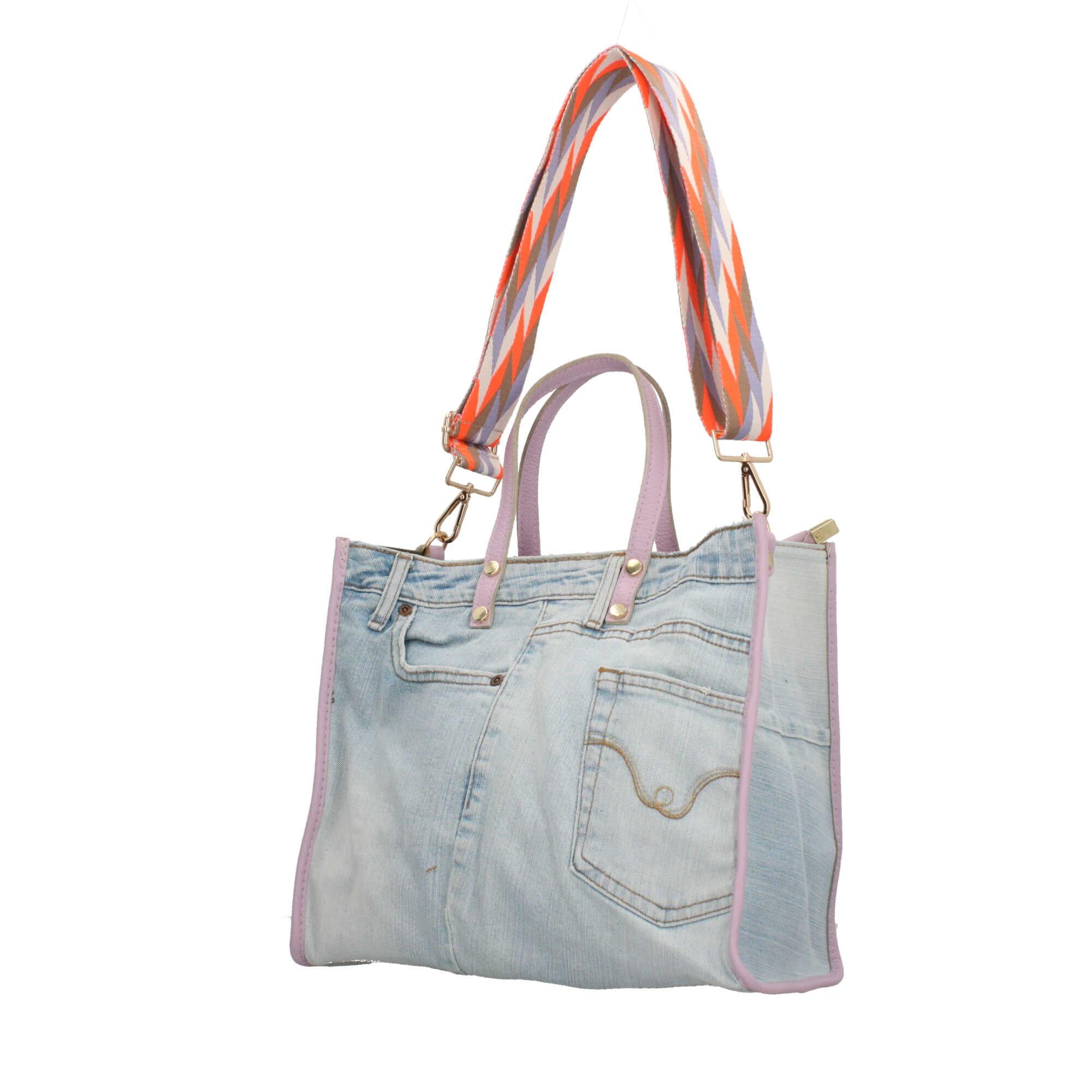 Borsa a mano in Denim Made in Italy