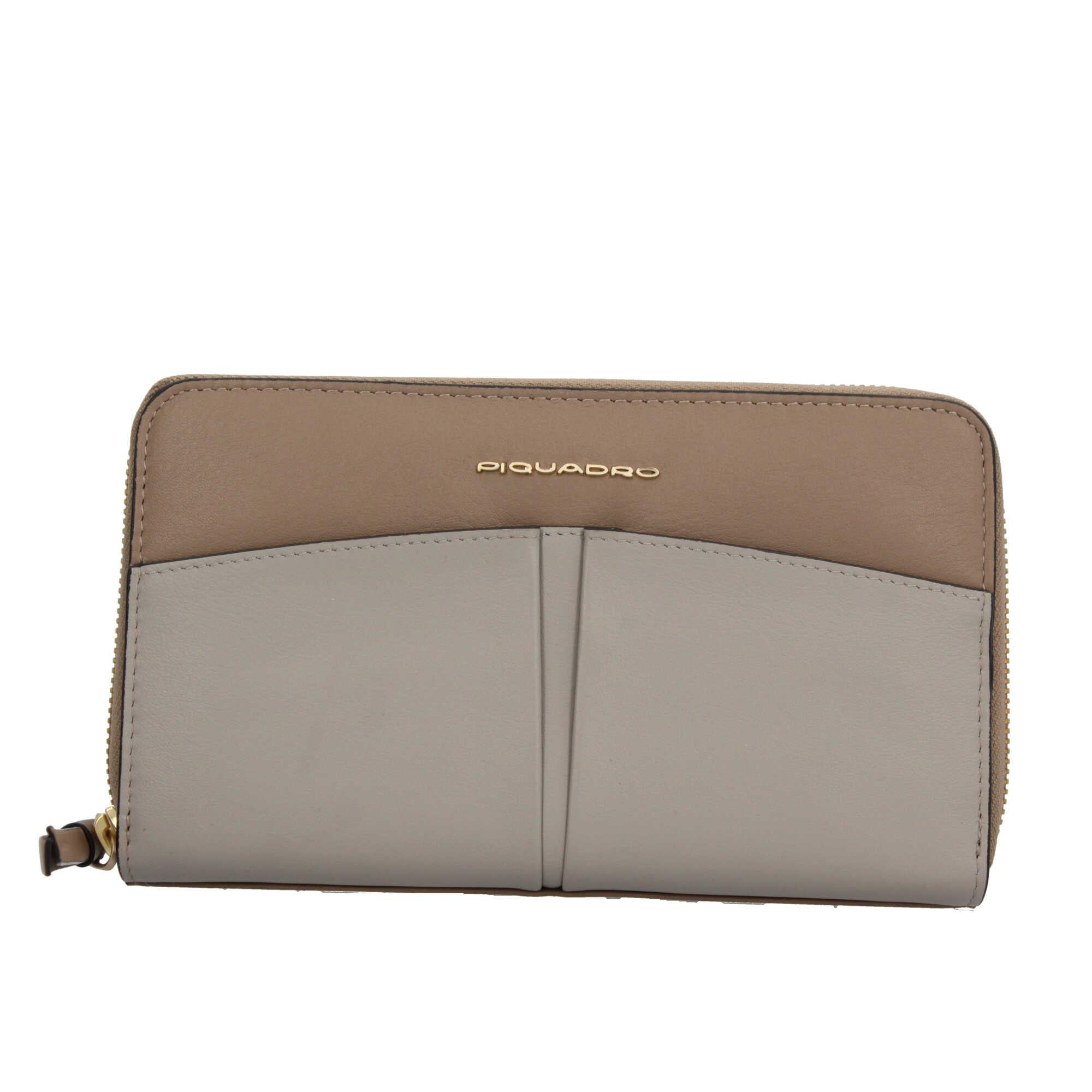Portafoglio Donna Grande con Zip Piquadro