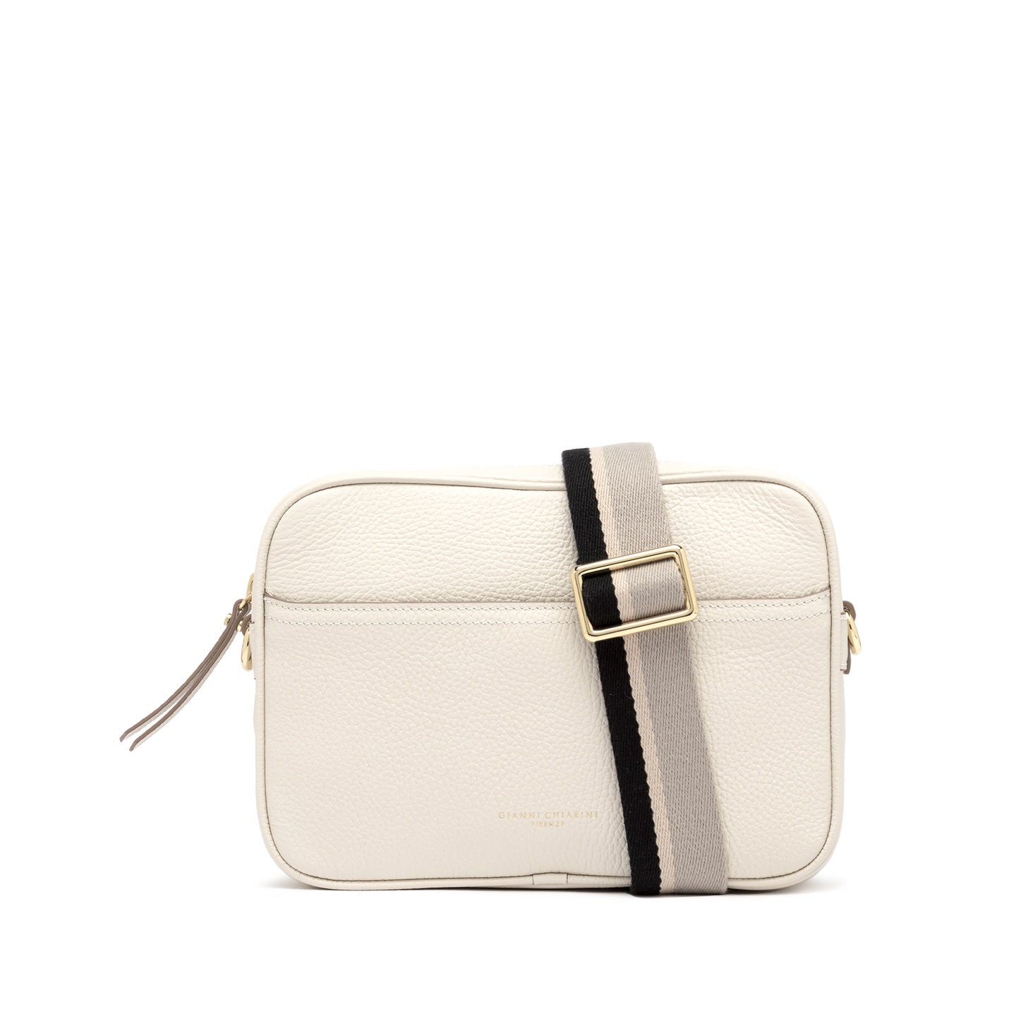 Gianni Chiarini Nina borsa a tracolla in pelle martellata con tasca frontale