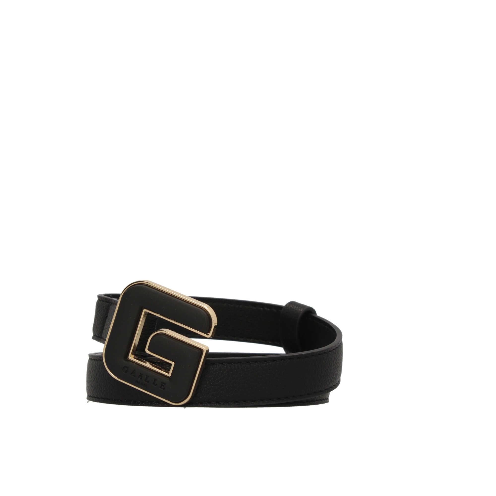 Cintura Gaelle Paris in ecopelle con fibia con logo
