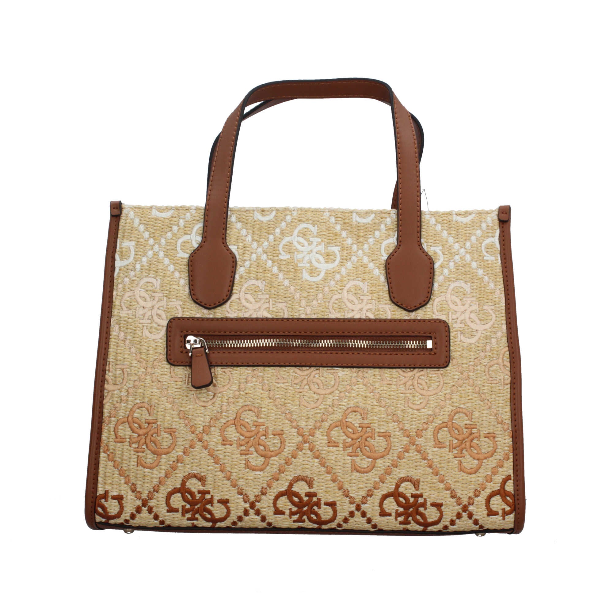Borsa shopper Guess con effetto intrecciato, manici e tracolla regolabile