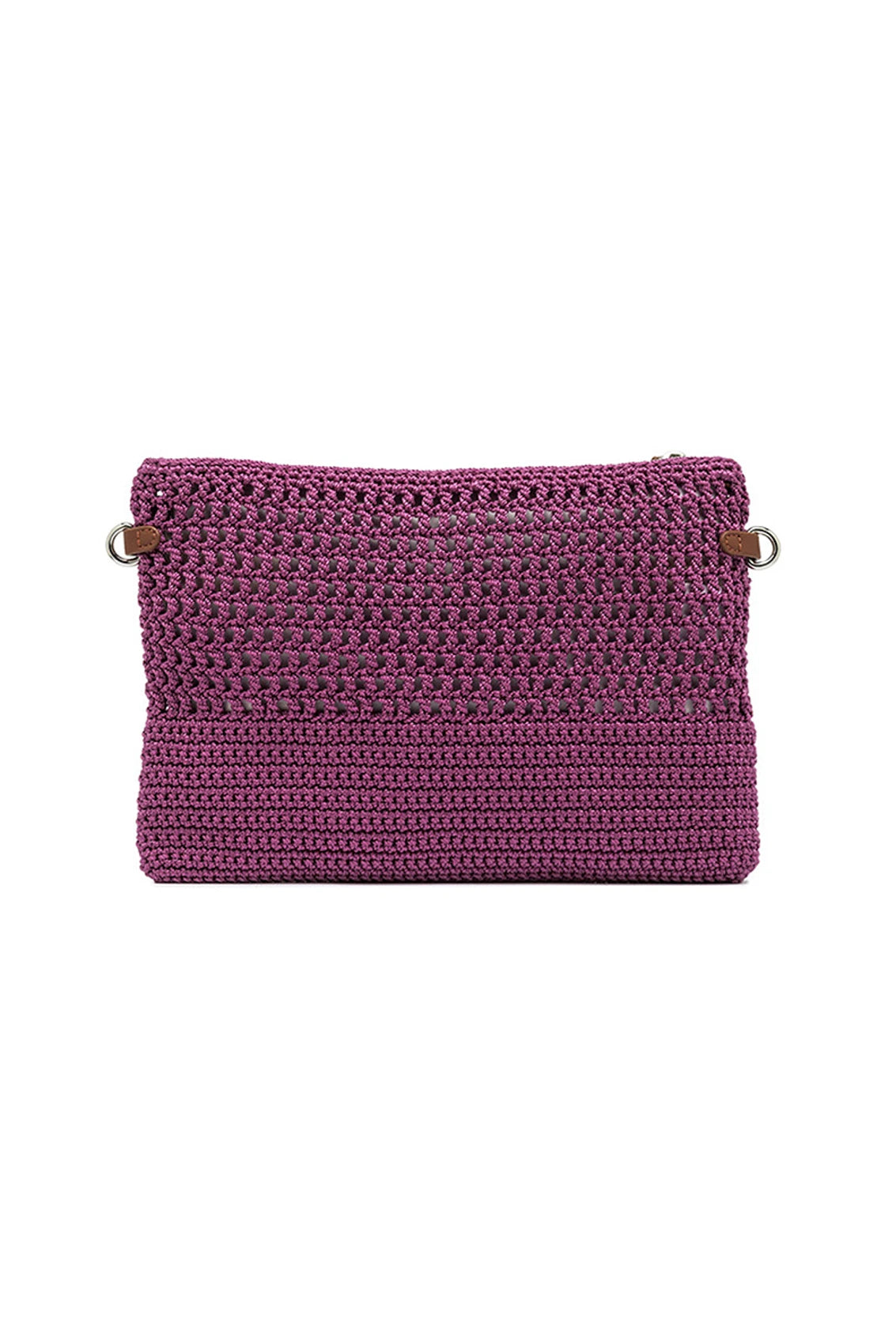 Pochette Gianni Chiarini in tessuto uncinetto con tracolla removibile