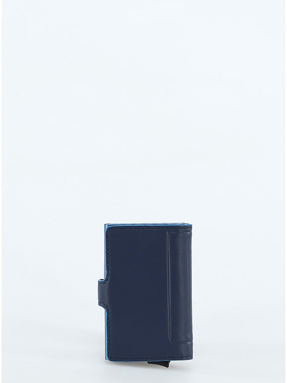 Portacarte Piquadro uomo automatico in pelle con protezione RFID