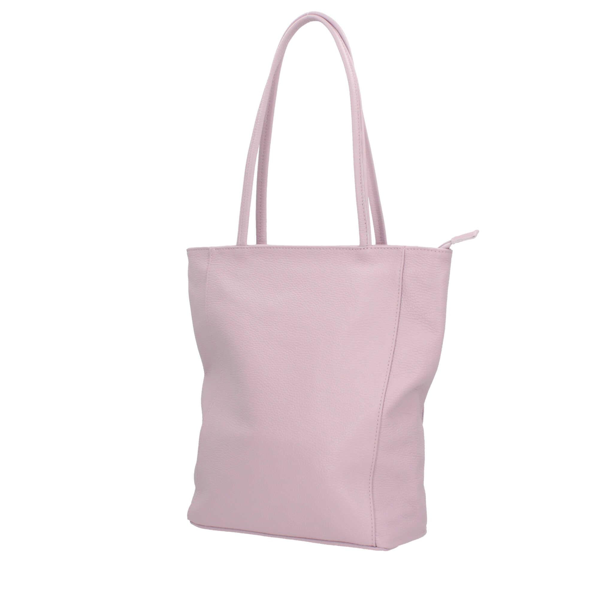 Borsa shopping con chiusura zip Made in italy