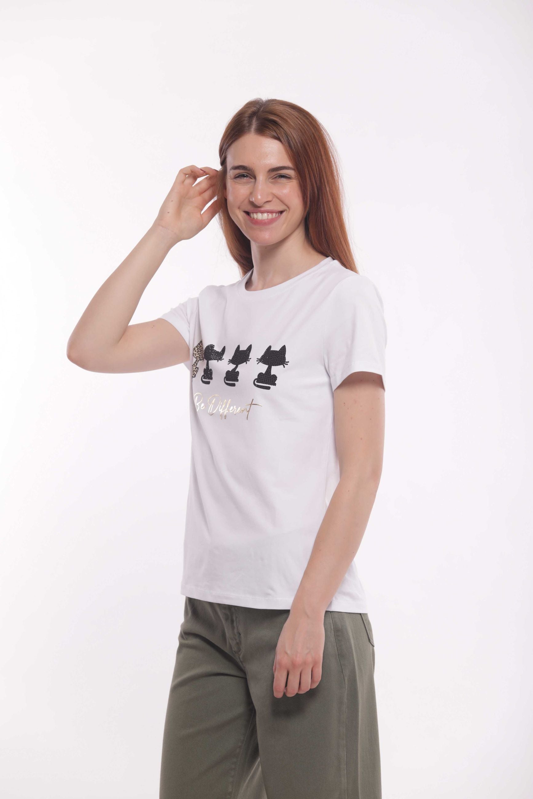 Minimua T-shirt Be Different con Stampa Originale