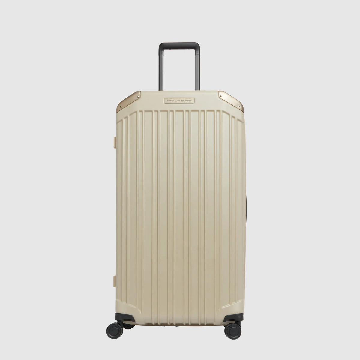Piquadro Trolley Rigido Trunk PQ-Light Beige Opaco con 4 Ruote e Lucchetto TSA