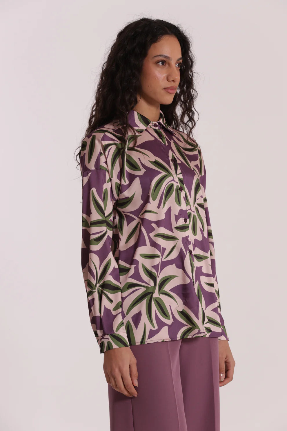 Camicia donna Mimi Mua con fantasia moderna