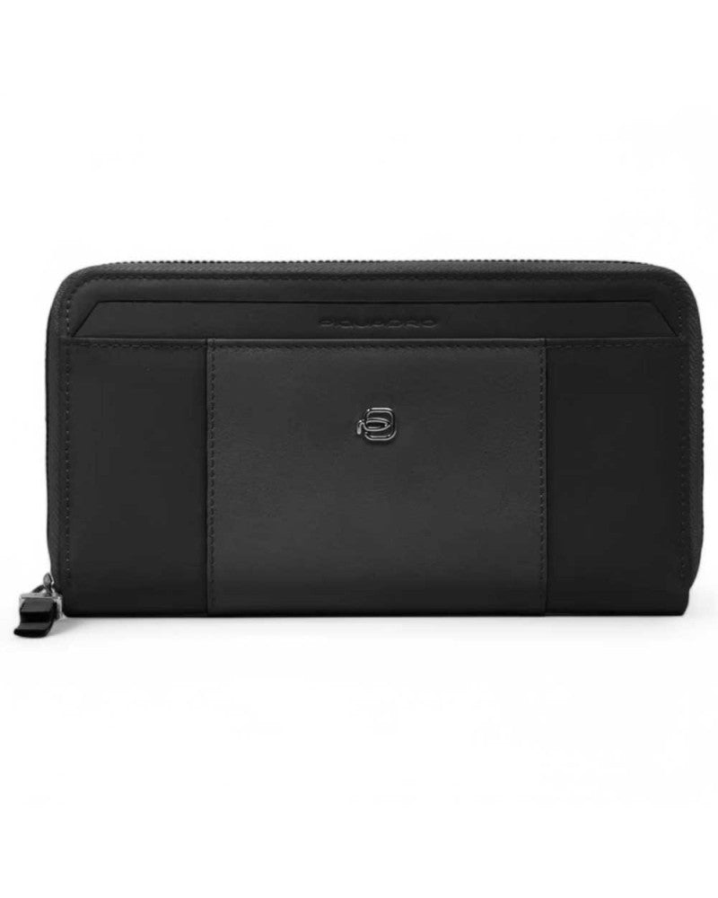 Portafoglio uomo Piquadro in pelle con zip