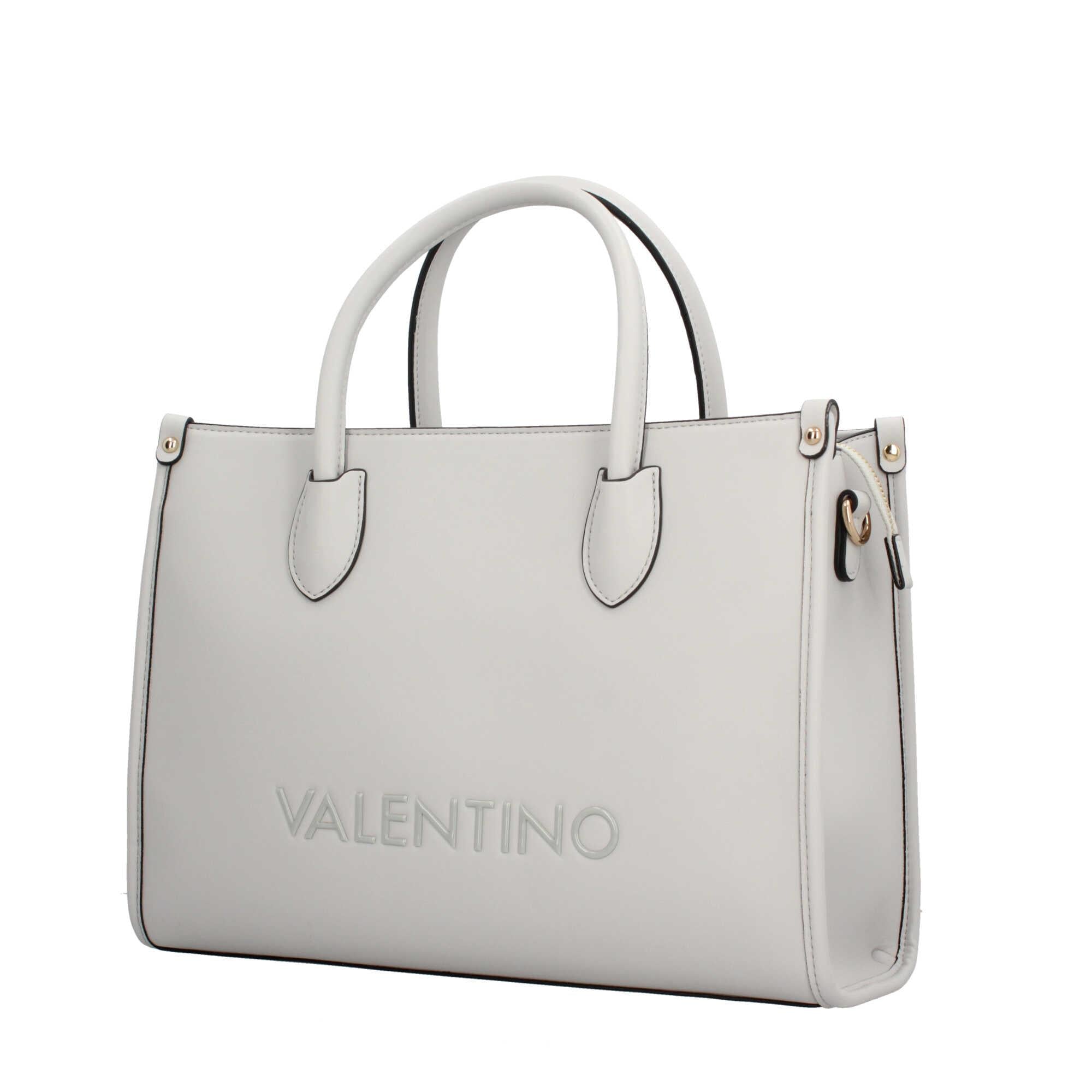 Borsa Shopping Valentino con Tracolla Staccabile e Maxi Logo in Gomma