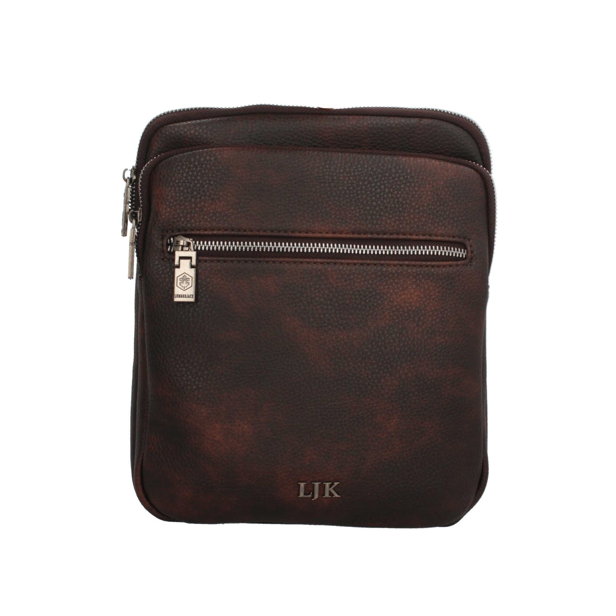 Borsello Lumberjack in pelle con tasca frontale