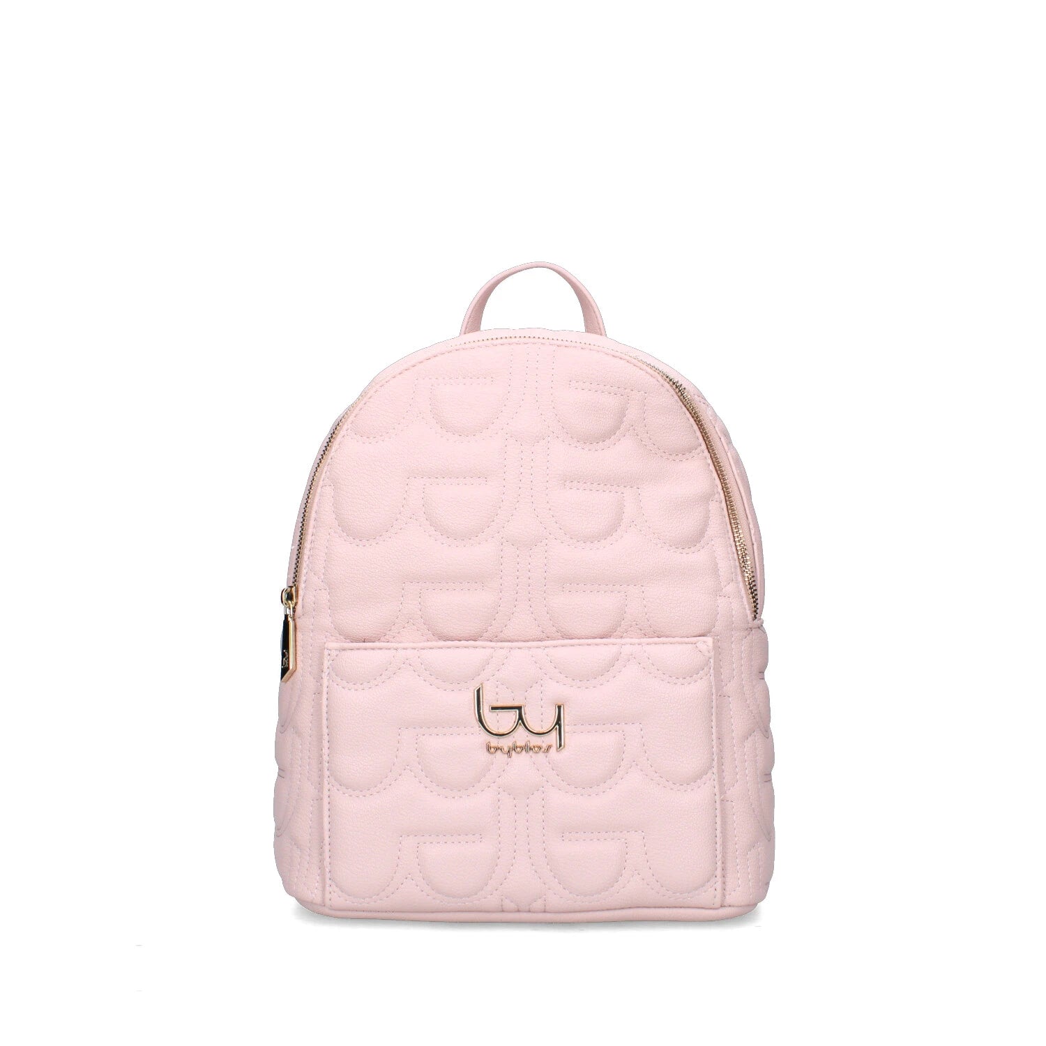 Zaino By Byblos con trapuntatura logo e tasca frontale Rosa TU | Giò Fashion