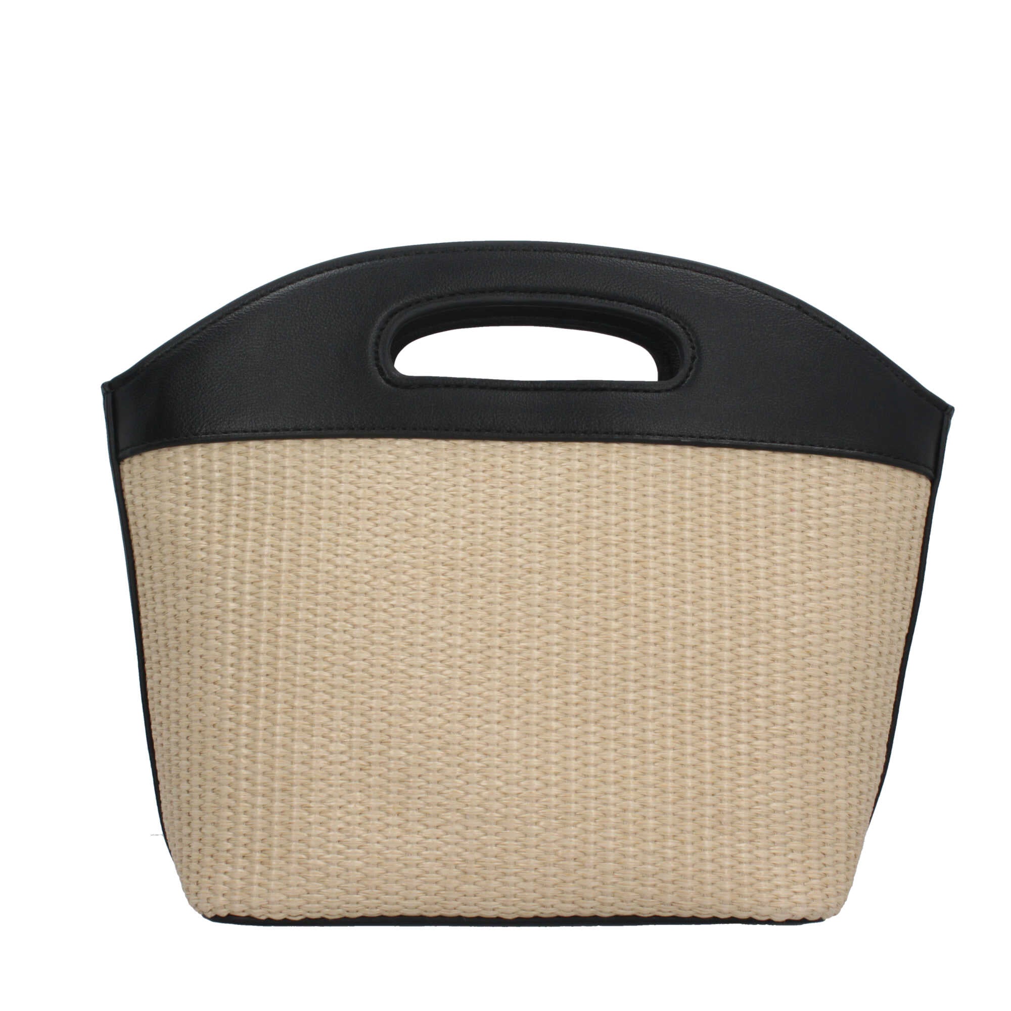 Valentino Borsa a Mano Saylor in Raffia ed Ecopelle