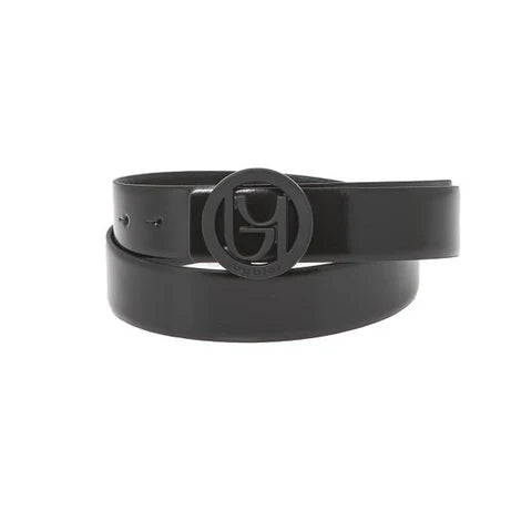 Cintura By Byblos in ecopelle con fibbia tonda effetto opaco NERO S | Giò Fashion