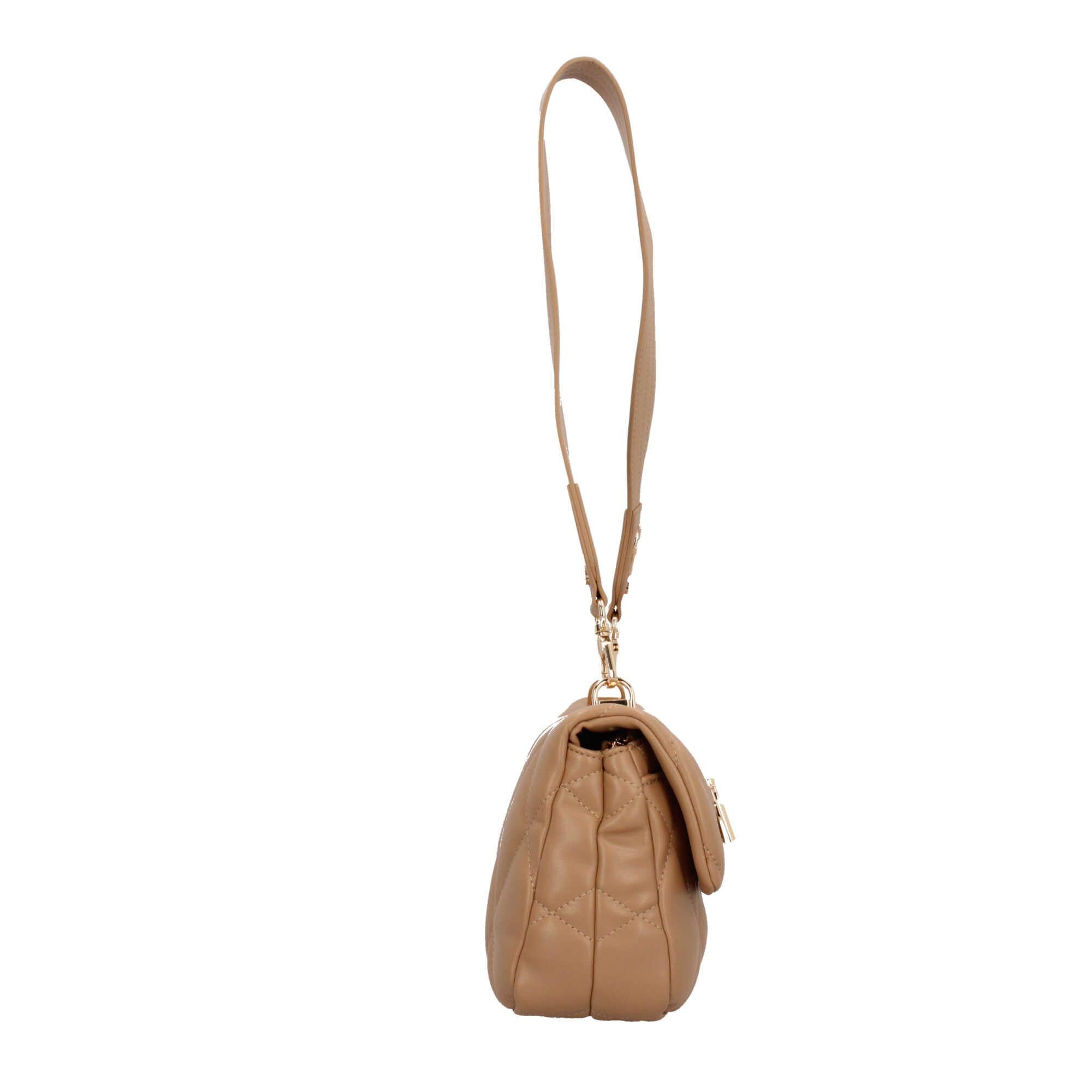 Borsa a spalla matelassè con logo Liu Jo