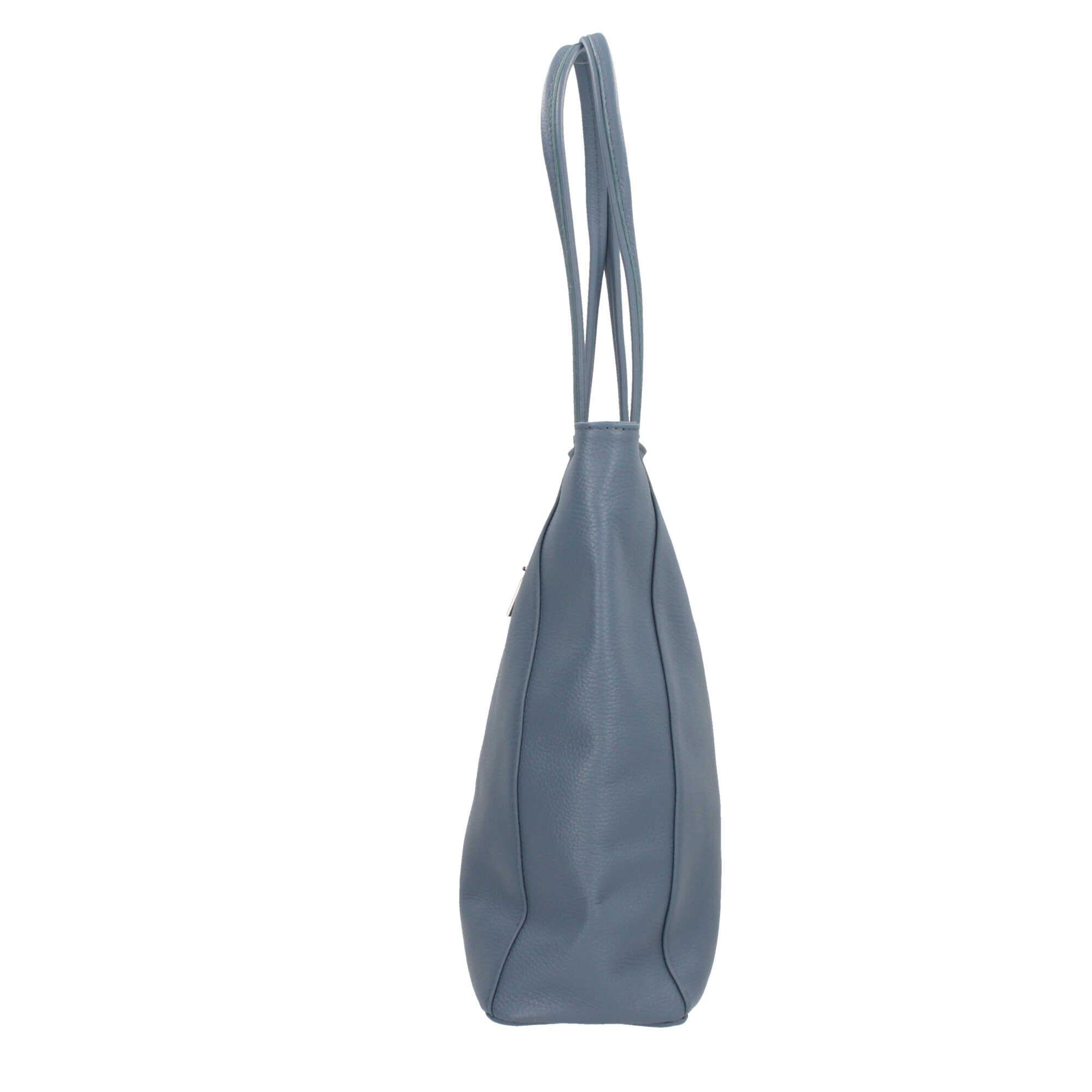Borsa shopping con chiusura zip Made in italy