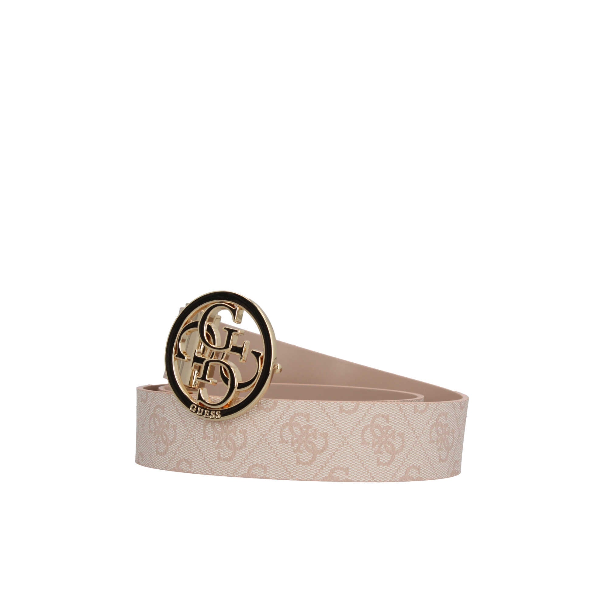 Cintura Guess con Logo Intrecciato e Fibbia Circolare
