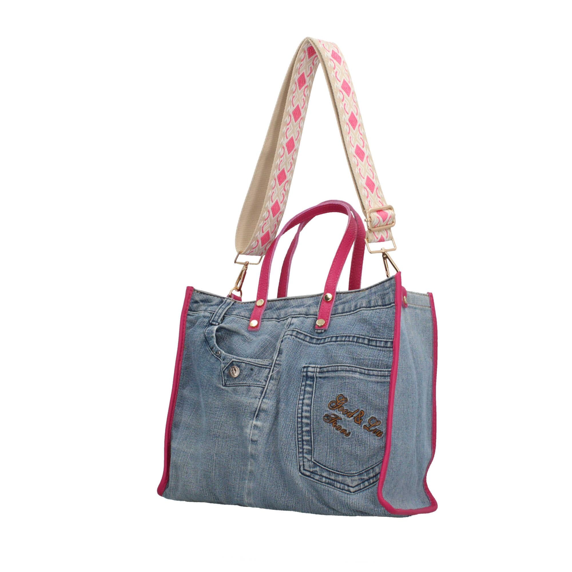Borsa a mano in Denim Made in Italy