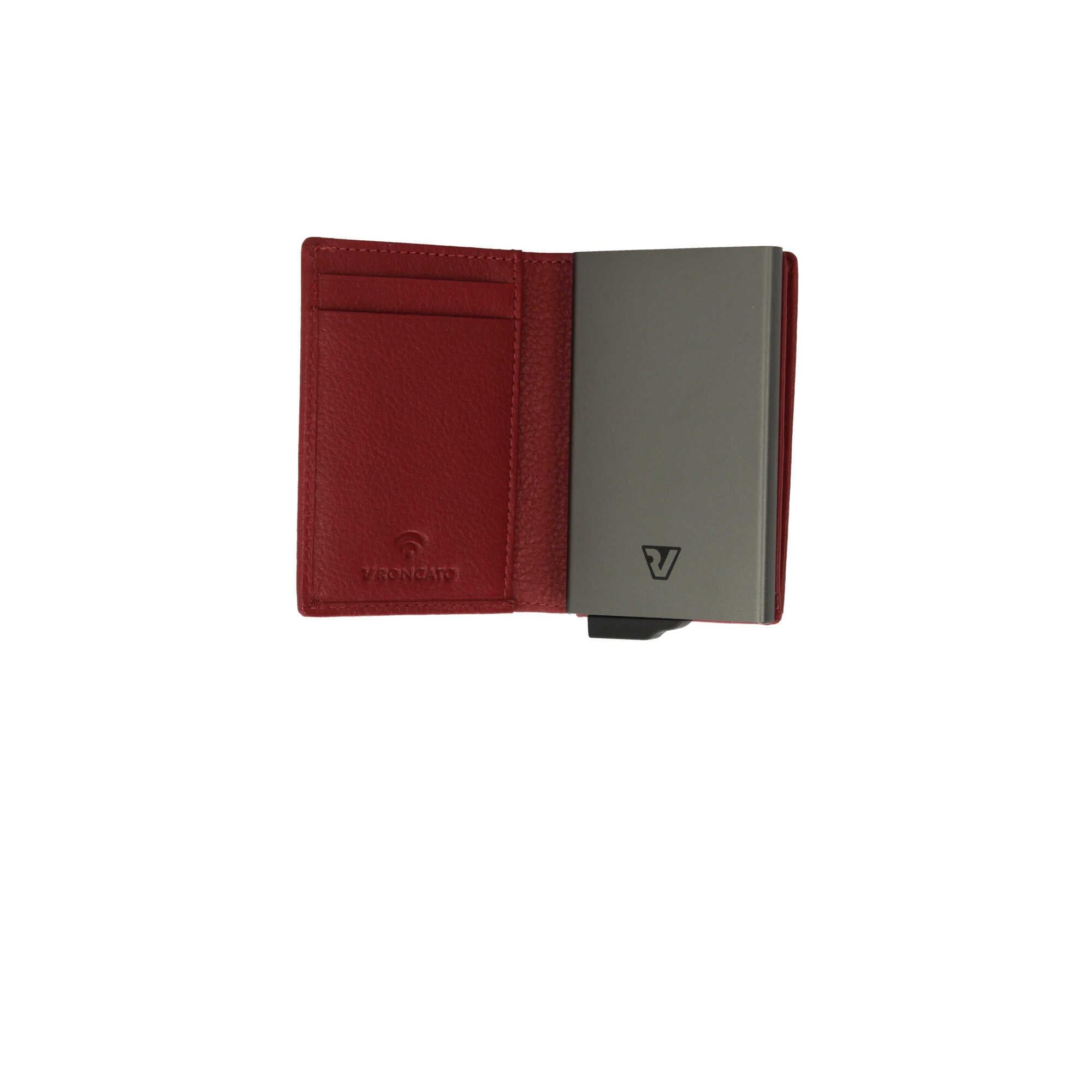 Portacarte di credito in pelle con RFID