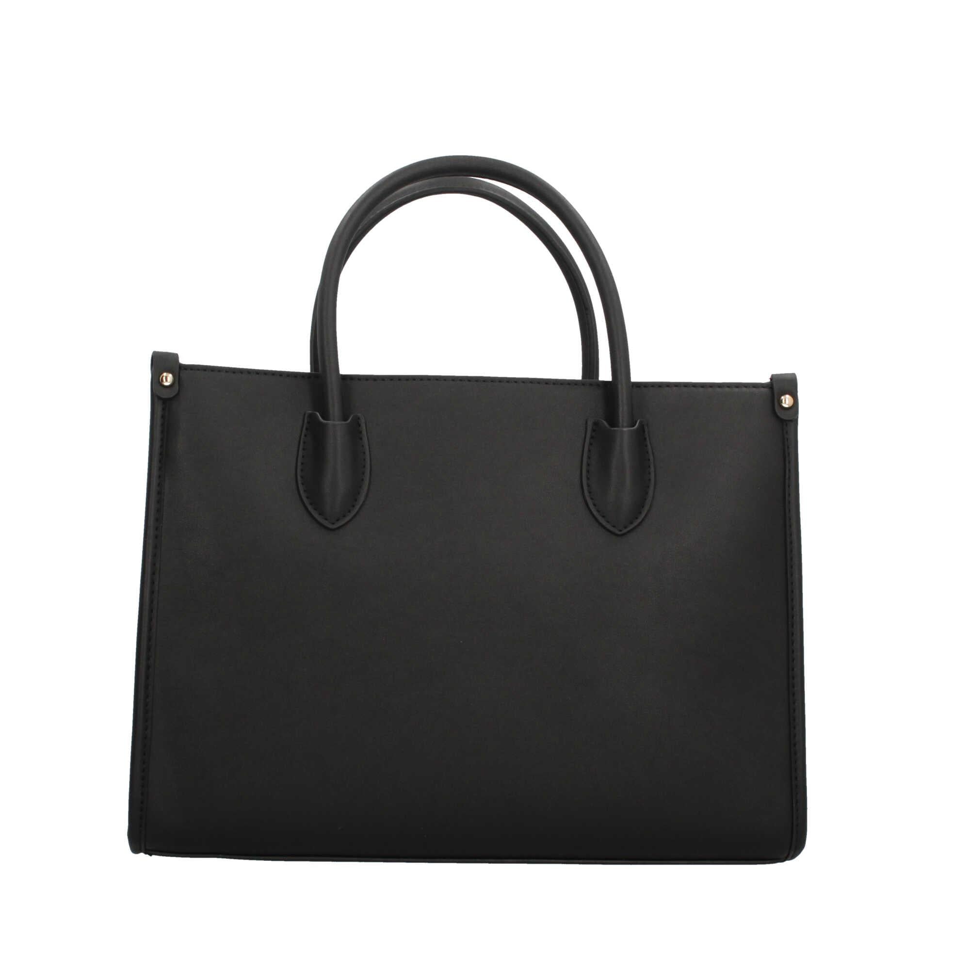 Borsa Shopping Valentino con Tracolla Staccabile e Maxi Logo in Gomma