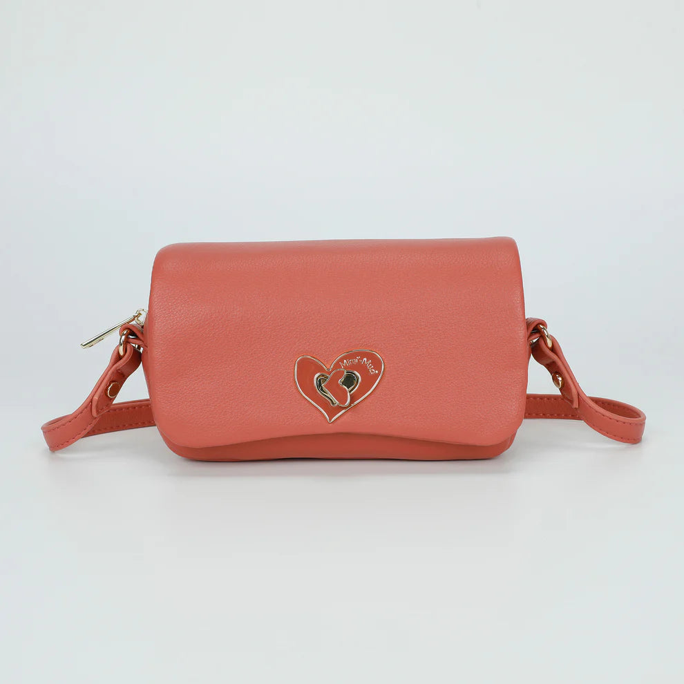 Borsa MIMI MUA a tracolla con chiusura a cuore Rosa TU | Giò Fashion
