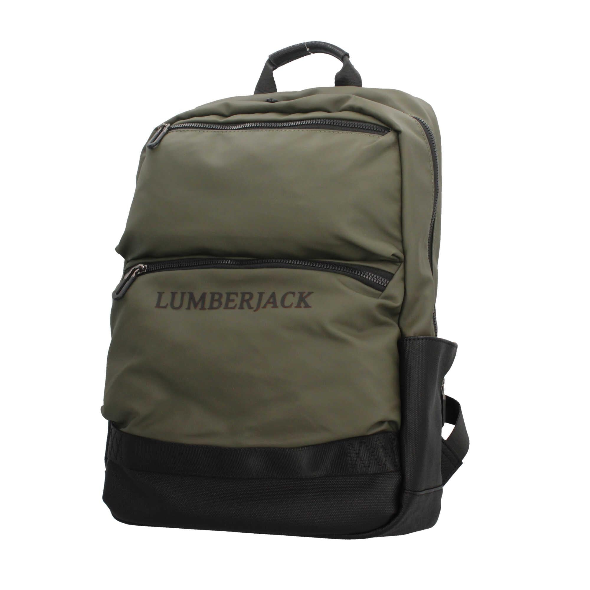 Zaino Lumberjack con logo e tasche multiple