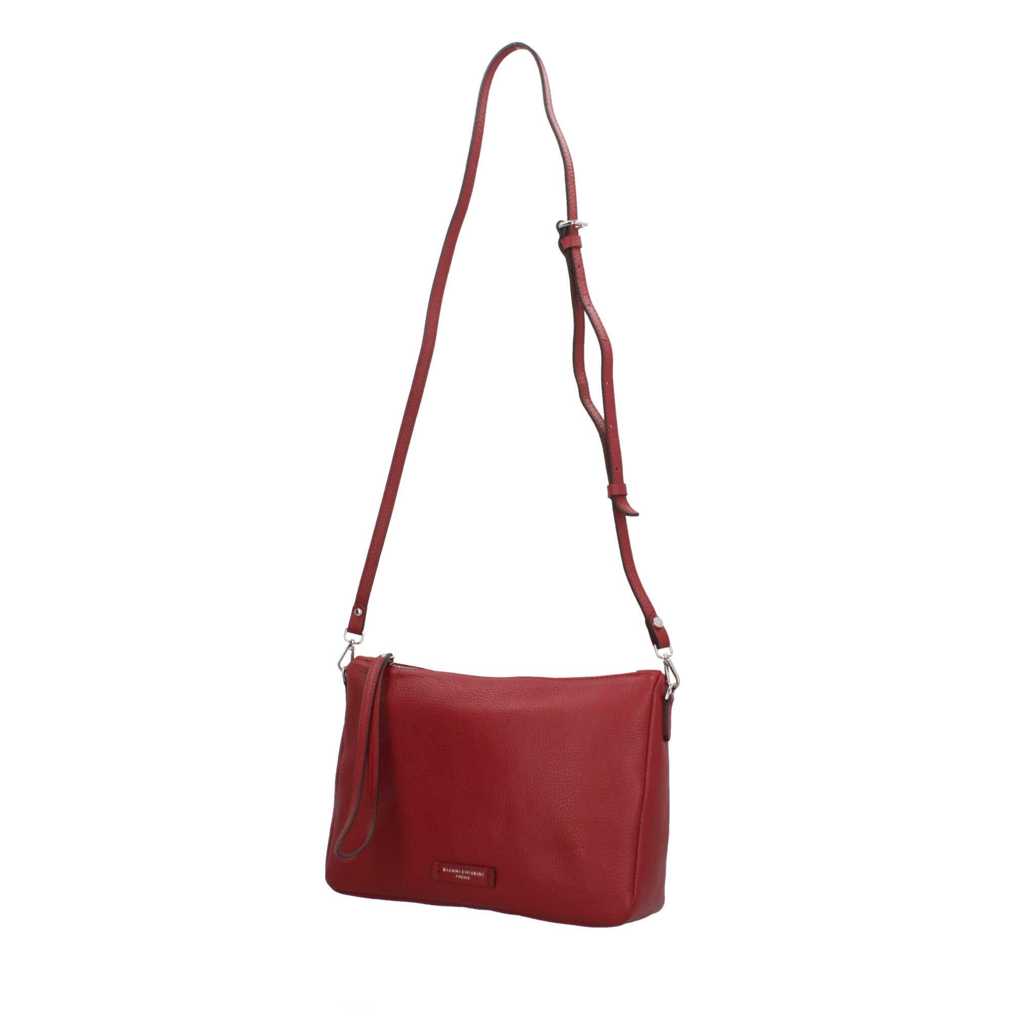 Gianni Chiarini Essential - Borsa a Tracolla Minimalista in Pelle Grana