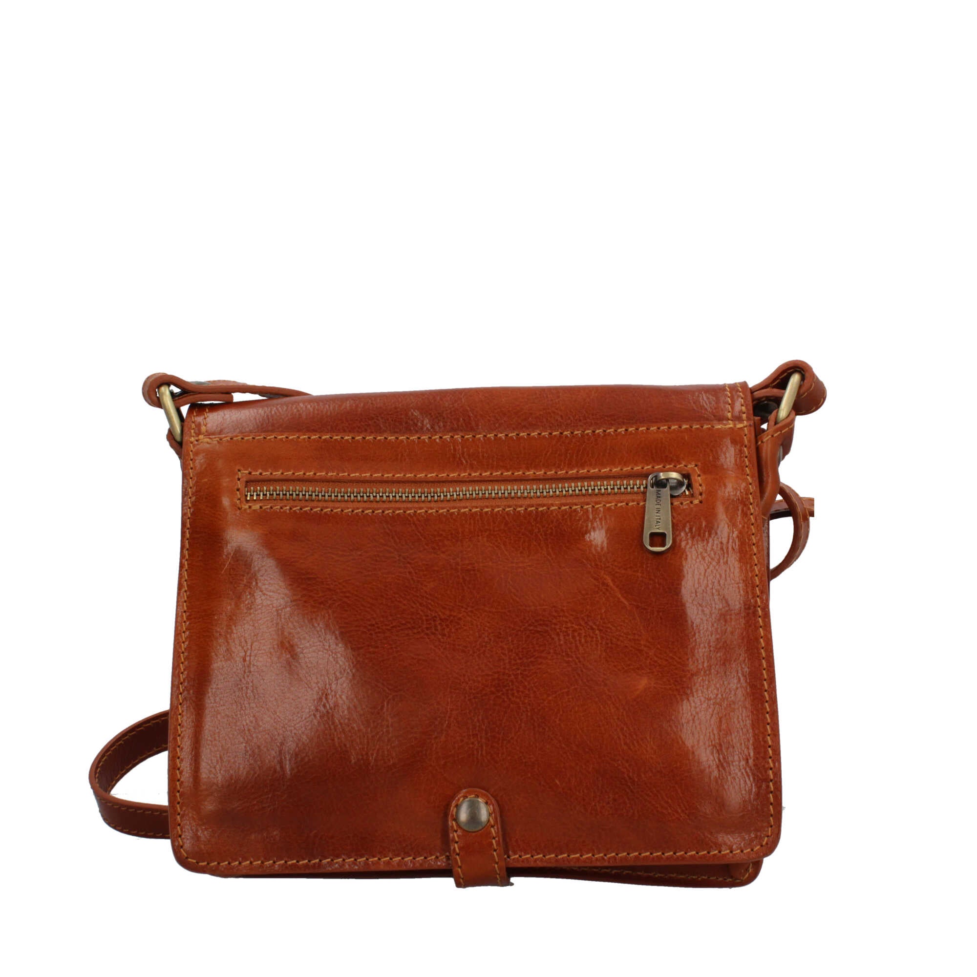 Borsa a tracolla in vera pelle artigianale Made in Italy