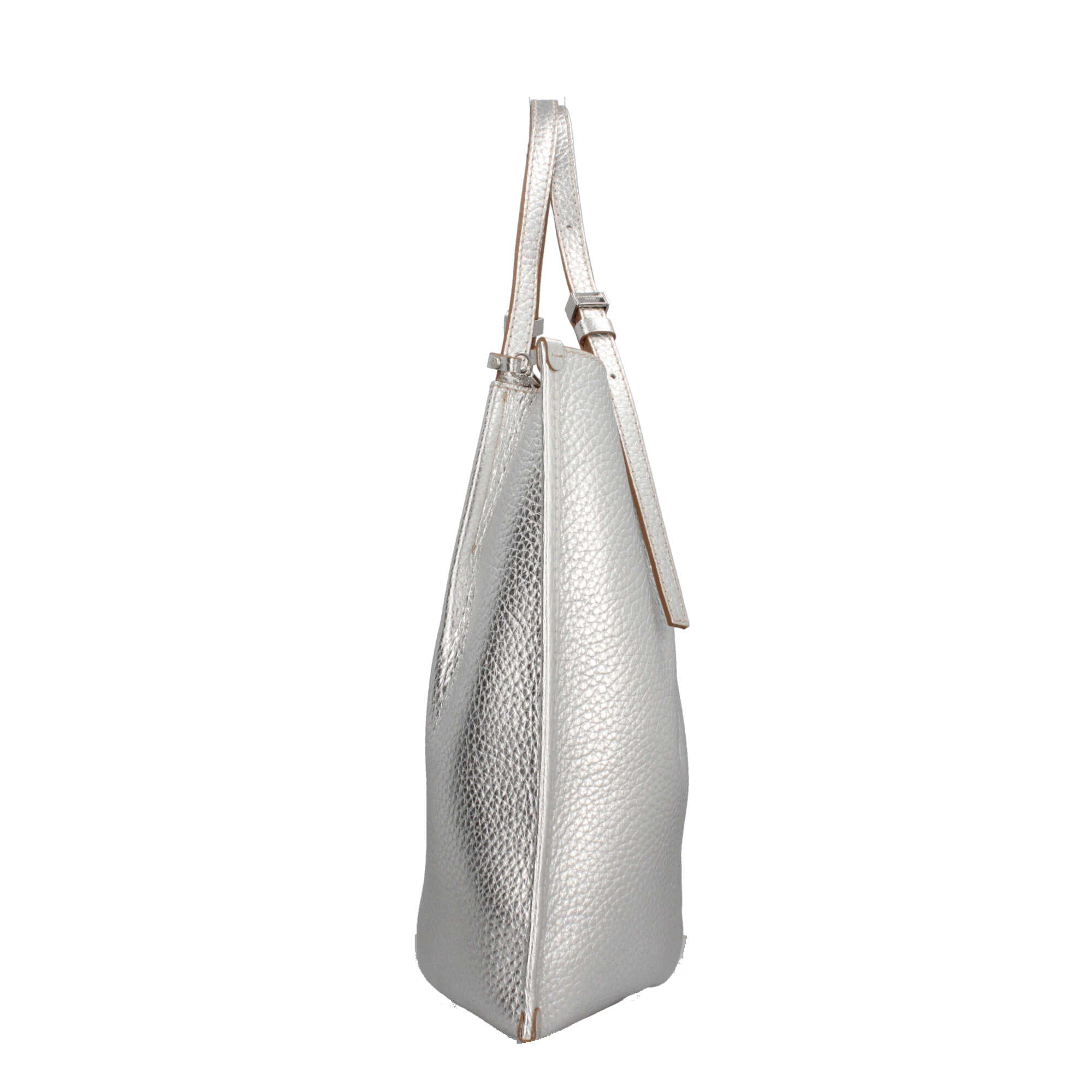 Gianni Chiarini Dory borsa shopper in pelle double grana maxi con chiusura a magnete