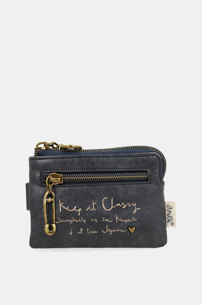 Portafoglio compatto Anekke Contemporary con chiusura a bottone