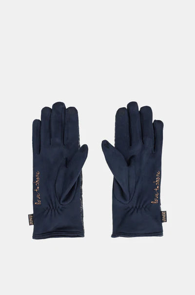 Guanti Anekke eleganti con logo ricamato