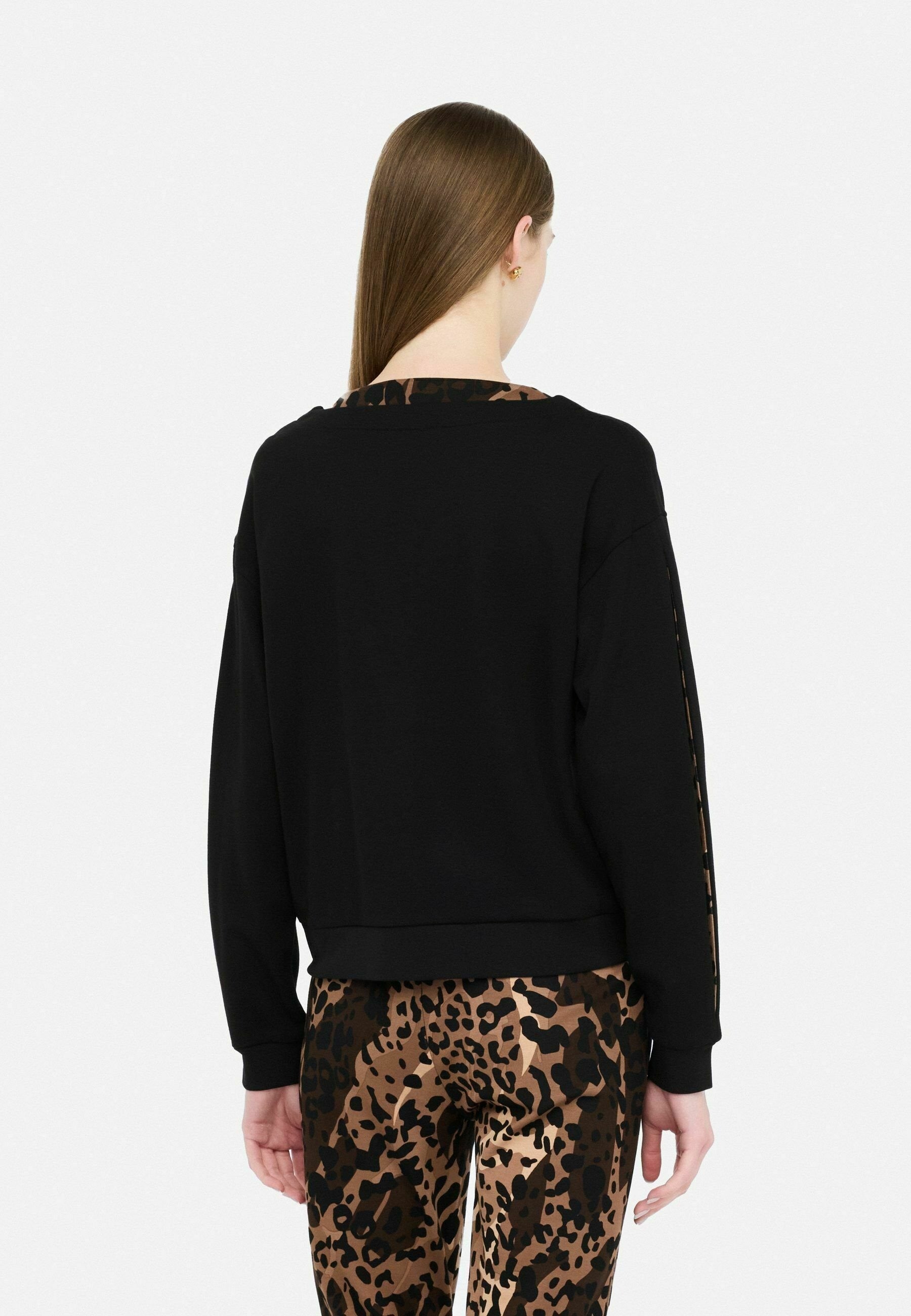 Liu Jo felpa con dettagli animalier e logo