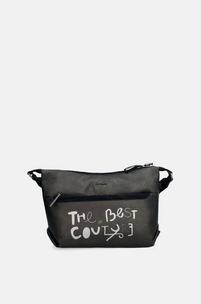 Borsa a tracolla Anekke con grafica illustrata